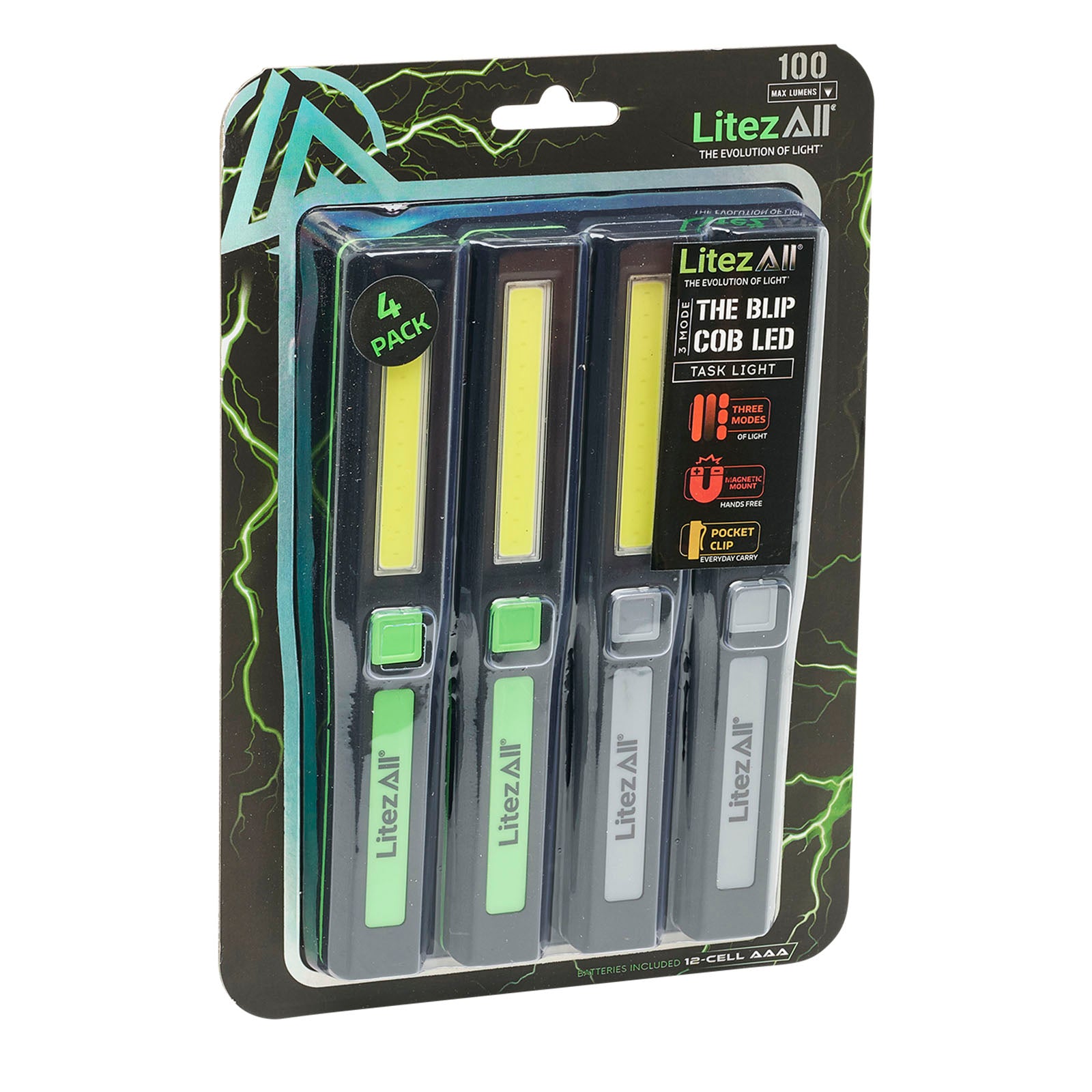 LitezAll COB LED Blip Compact Work Light 4 Pack - LitezAll - 40