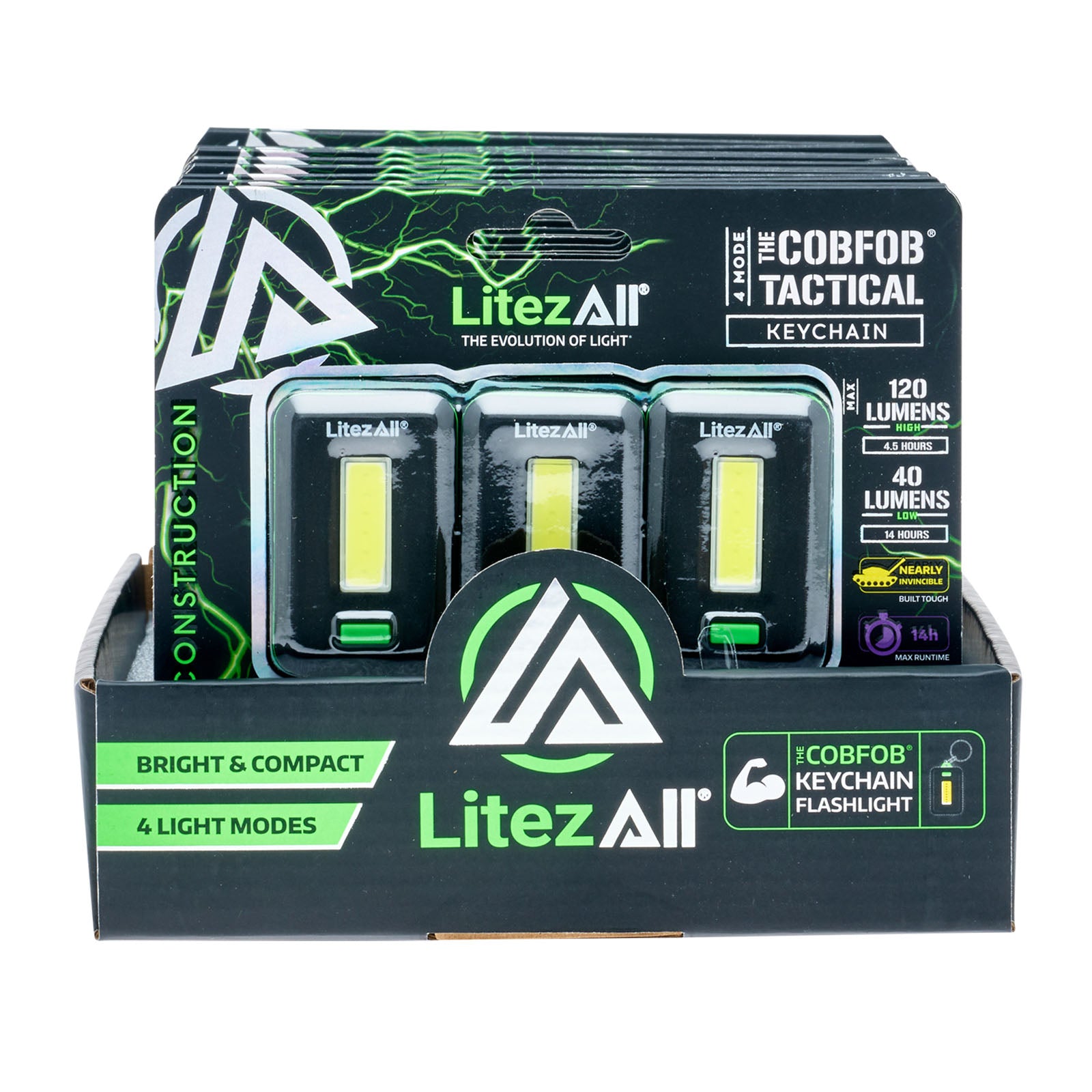 LitezAll The CobFob® Tactical Keychain 3 Pack - LitezAll