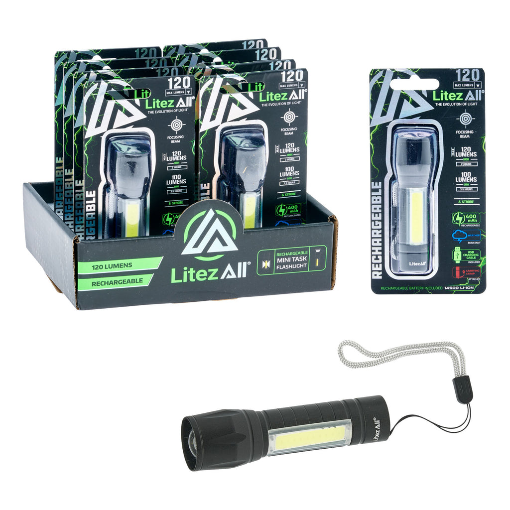 LitezAll Mini Rechargeable Flashlight & Task Light LitezAll Mini Rechargeable Flashlight & Task Light