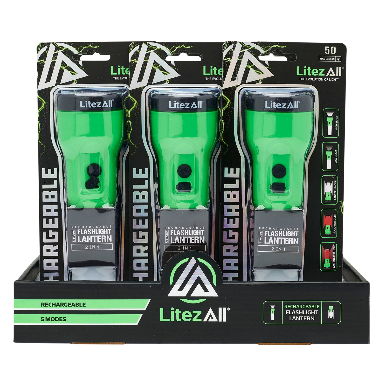 LitezAll Rechargeable Flashlight/Lantern - LitezAll - 18