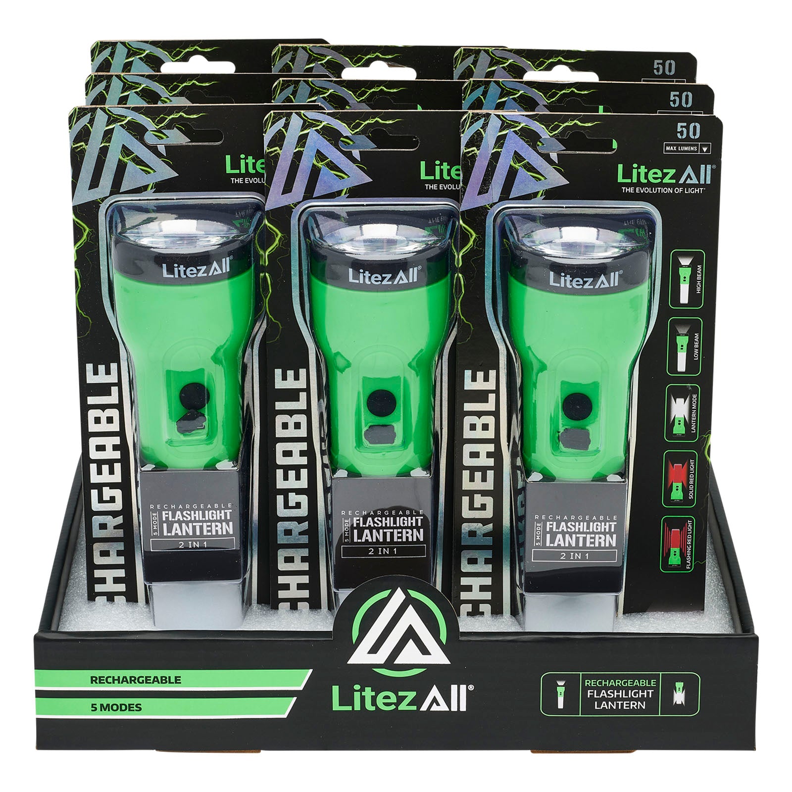 LitezAll Rechargeable Flashlight/Lantern - LitezAll - 19