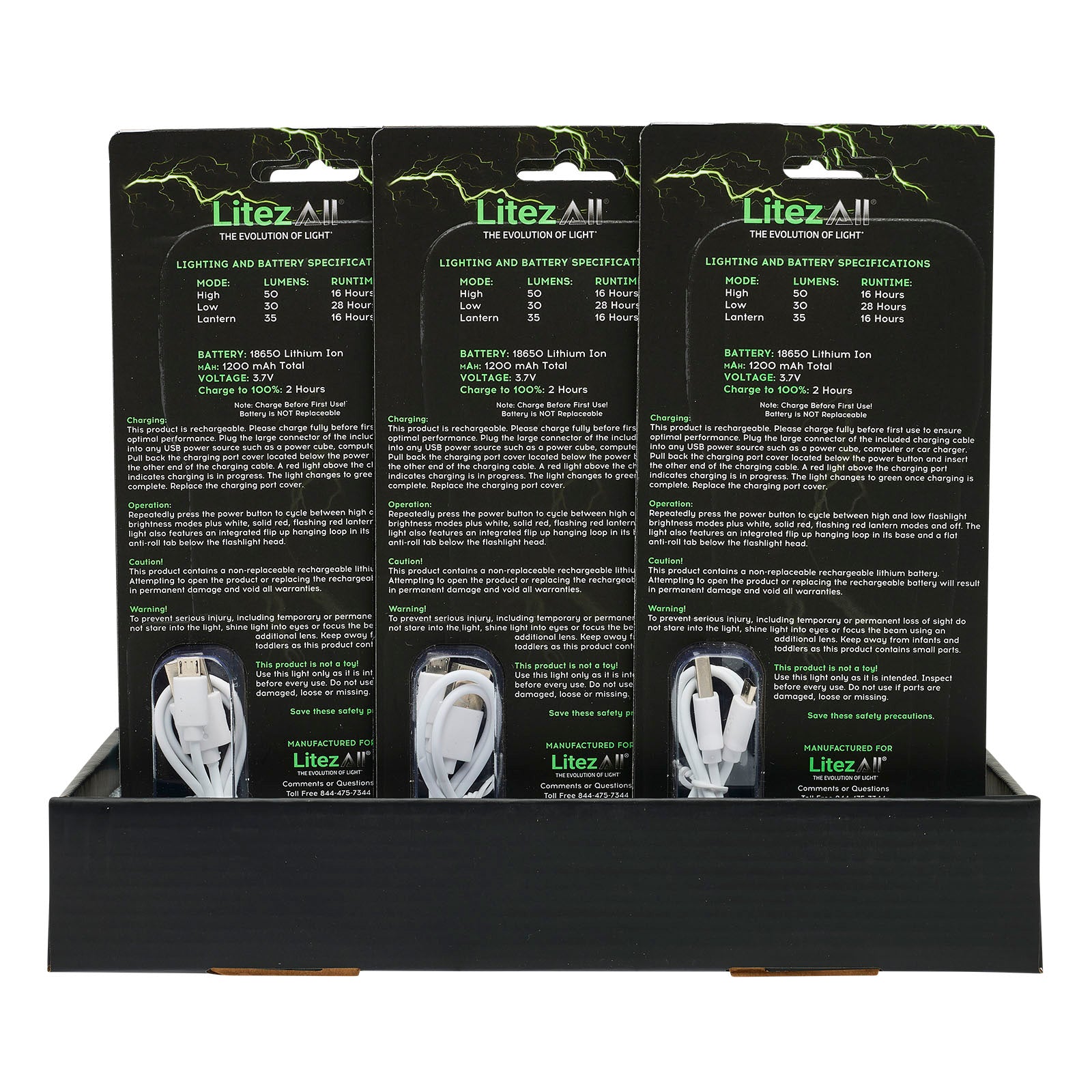 LitezAll Rechargeable Flashlight/Lantern - LitezAll - 22