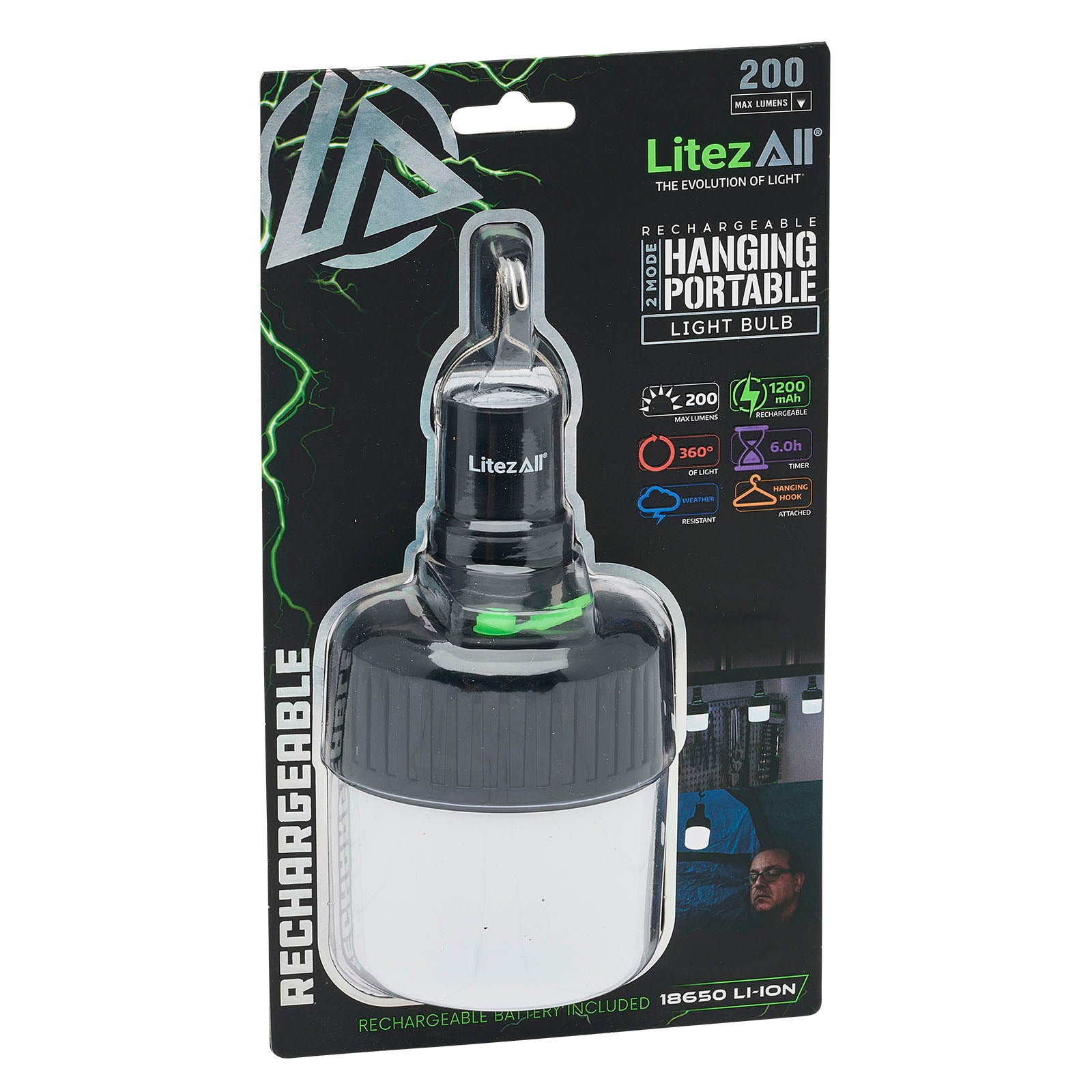 LitezAll Rechargeable 200 Lumen Bulb - LitezAll - Wireless Lighting Solutions - 29