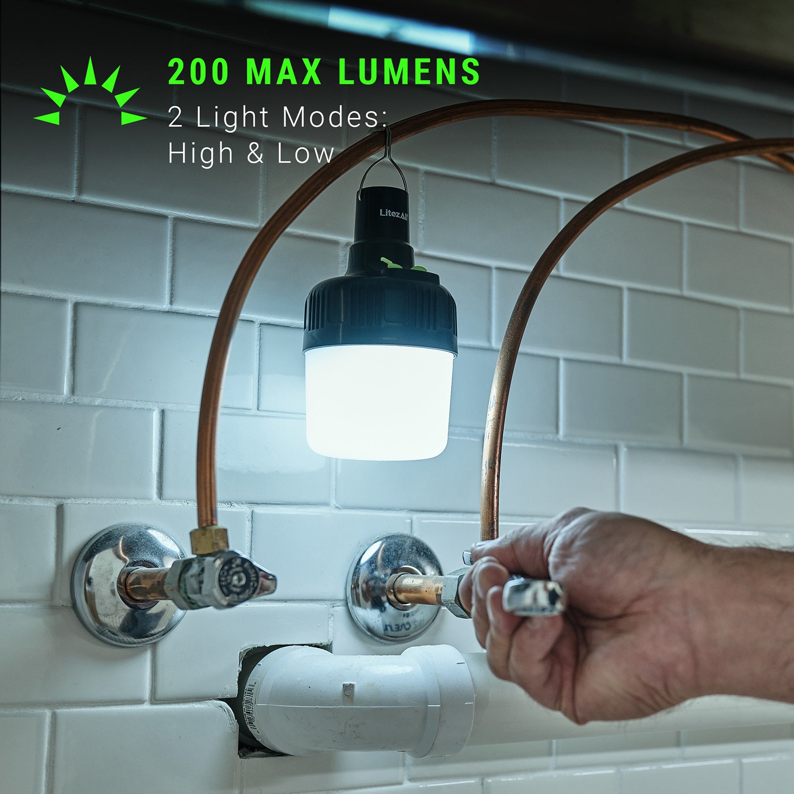 LitezAll® Rechargeable 200 Lumen Bulb - LitezAll - Wireless Lighting Solutions - 3