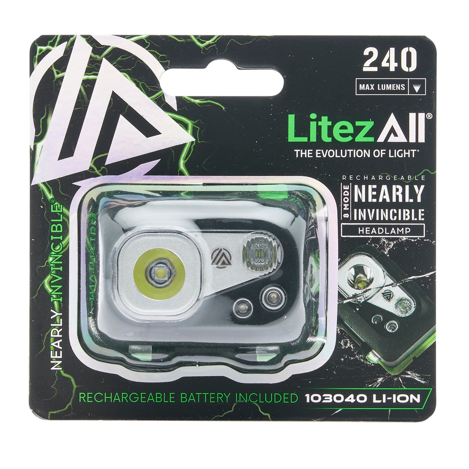 LitezAll Nearly Invincible™ Rechargeable Head Lamp - LitezAll