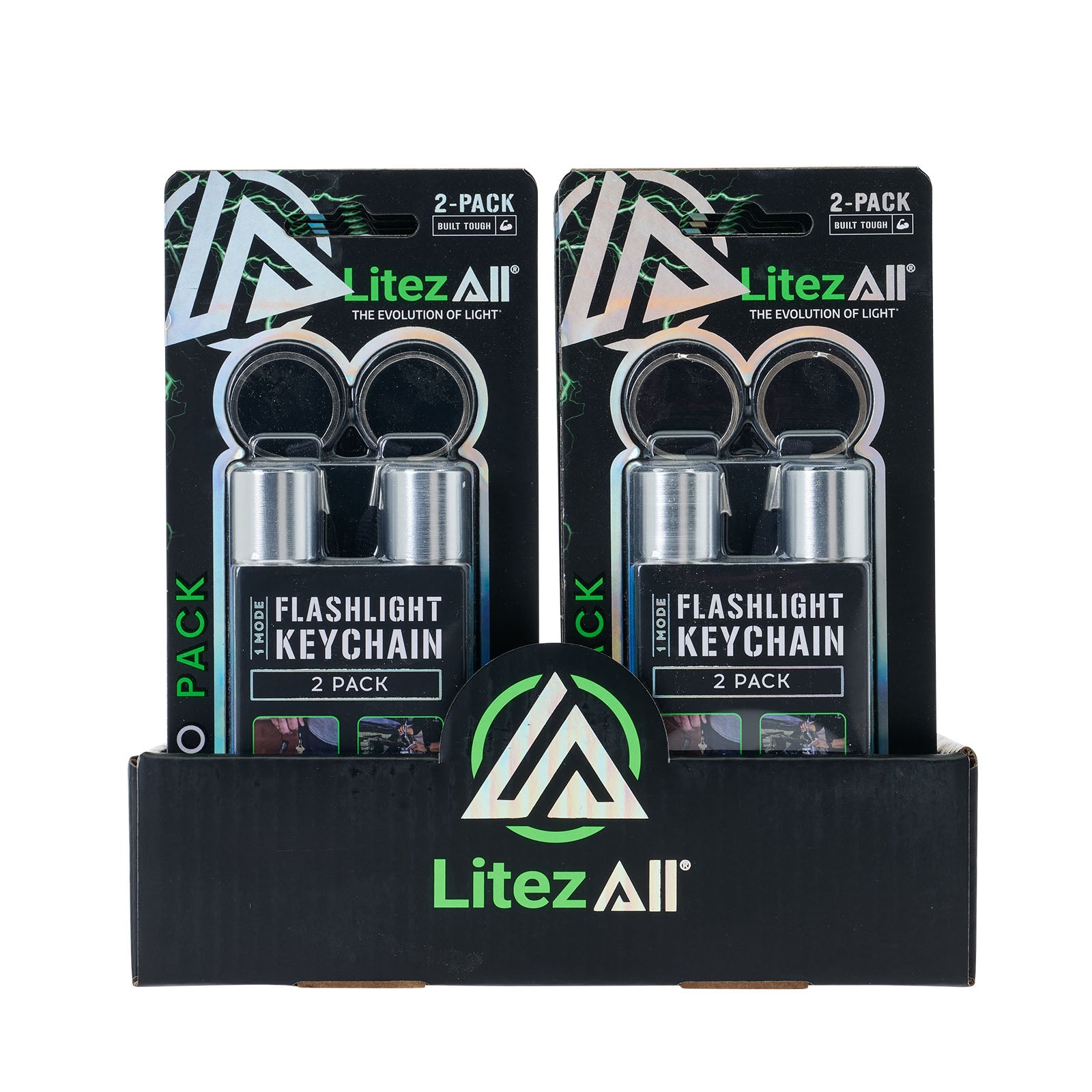 LitezAll Flashlight Keychain 2 Pack - LitezAll