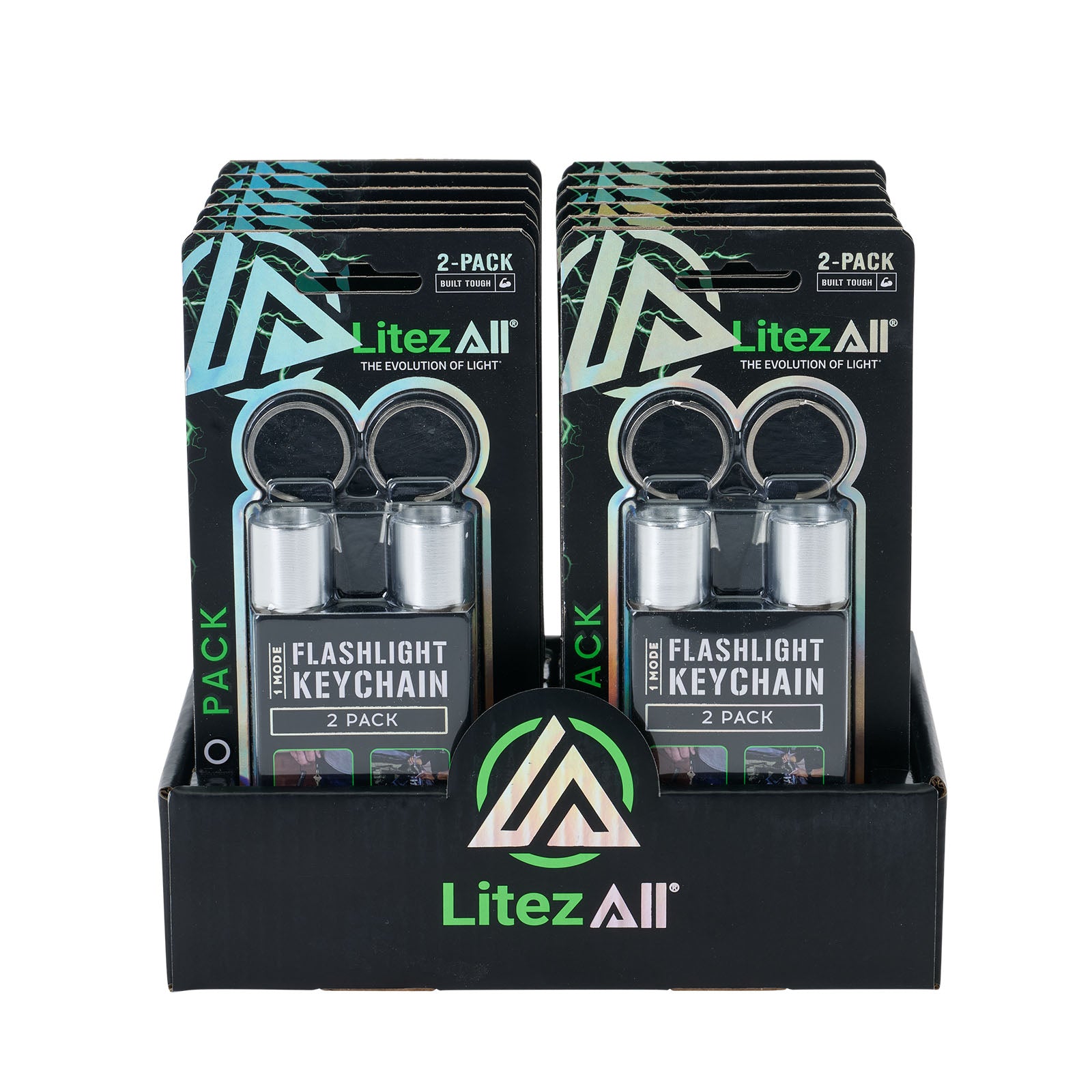 LitezAll® Flashlight Keychain 2 Pack - LitezAll - Keychain Lights - 25