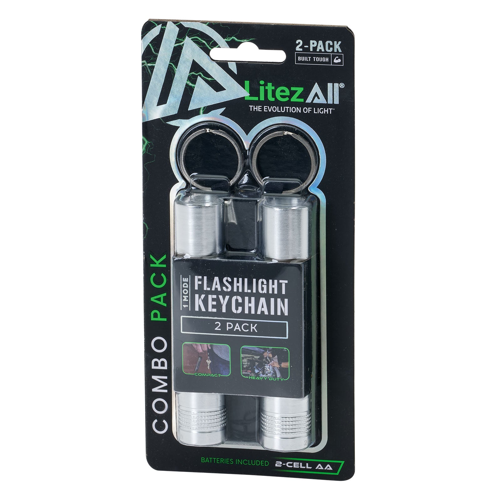 LitezAll® Flashlight Keychain 2 Pack - LitezAll - Keychain Lights - 35