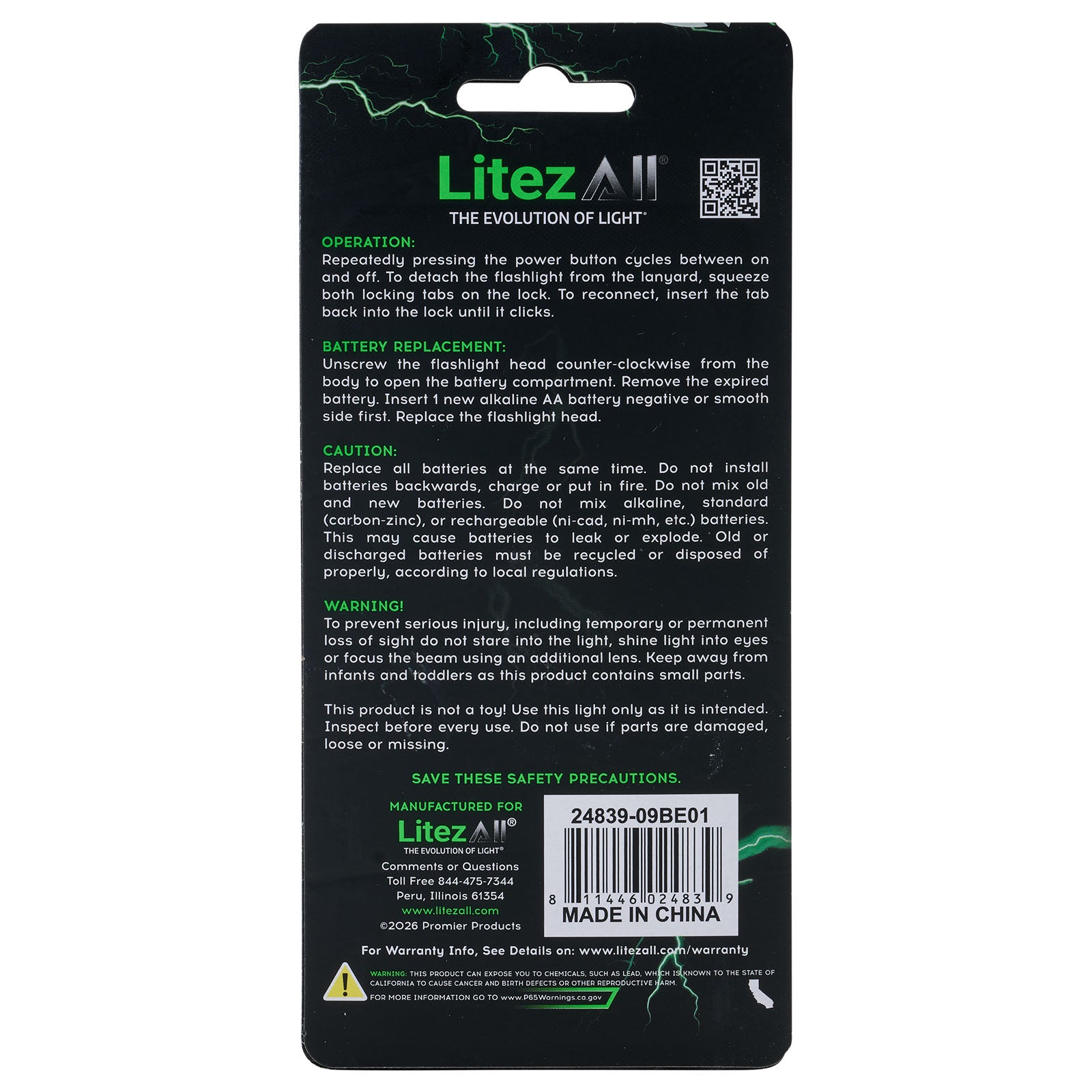 LitezAll® Flashlight Keychain 2 Pack - LitezAll - Keychain Lights - 36