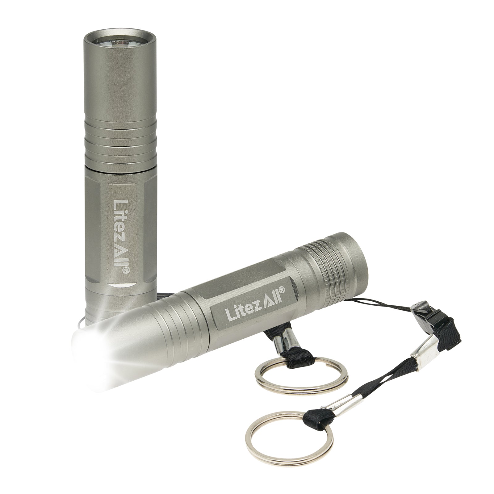 LitezAll® Flashlight Keychain 2 Pack - LitezAll - Keychain Lights - 2