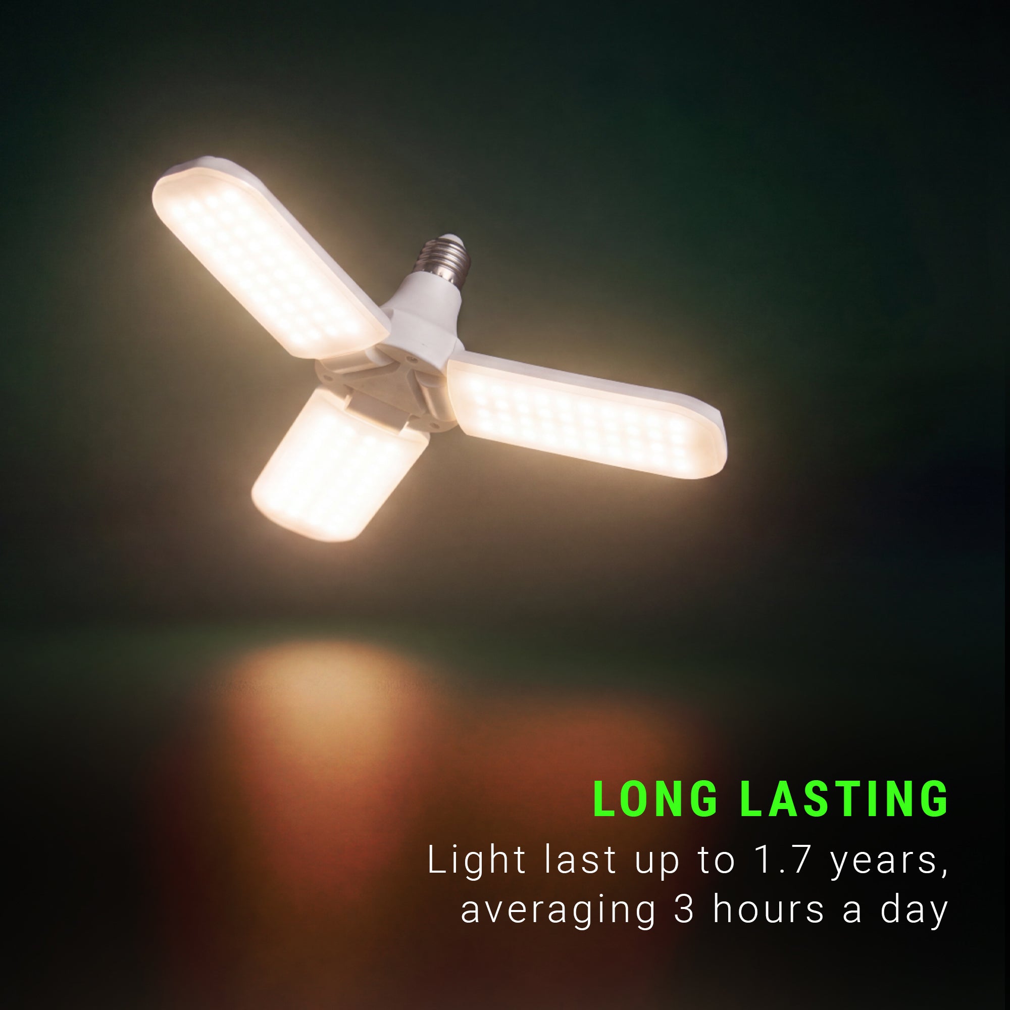 LitezAll® 3 Bulb A/C Powered Folding Light - LitezAll - Home Accents - 3