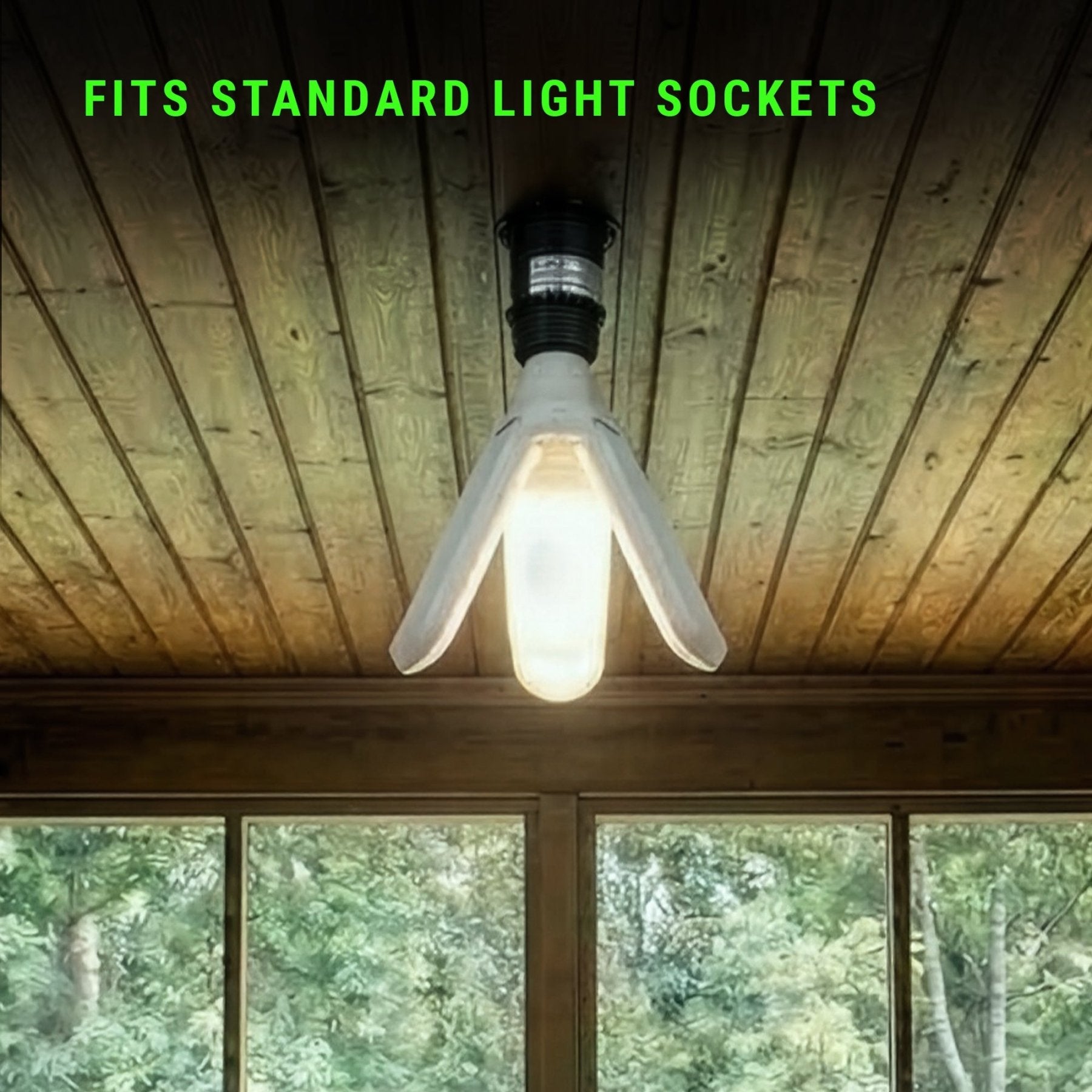 LitezAll 3 Bulb A/C Powered Folding Light - LitezAll