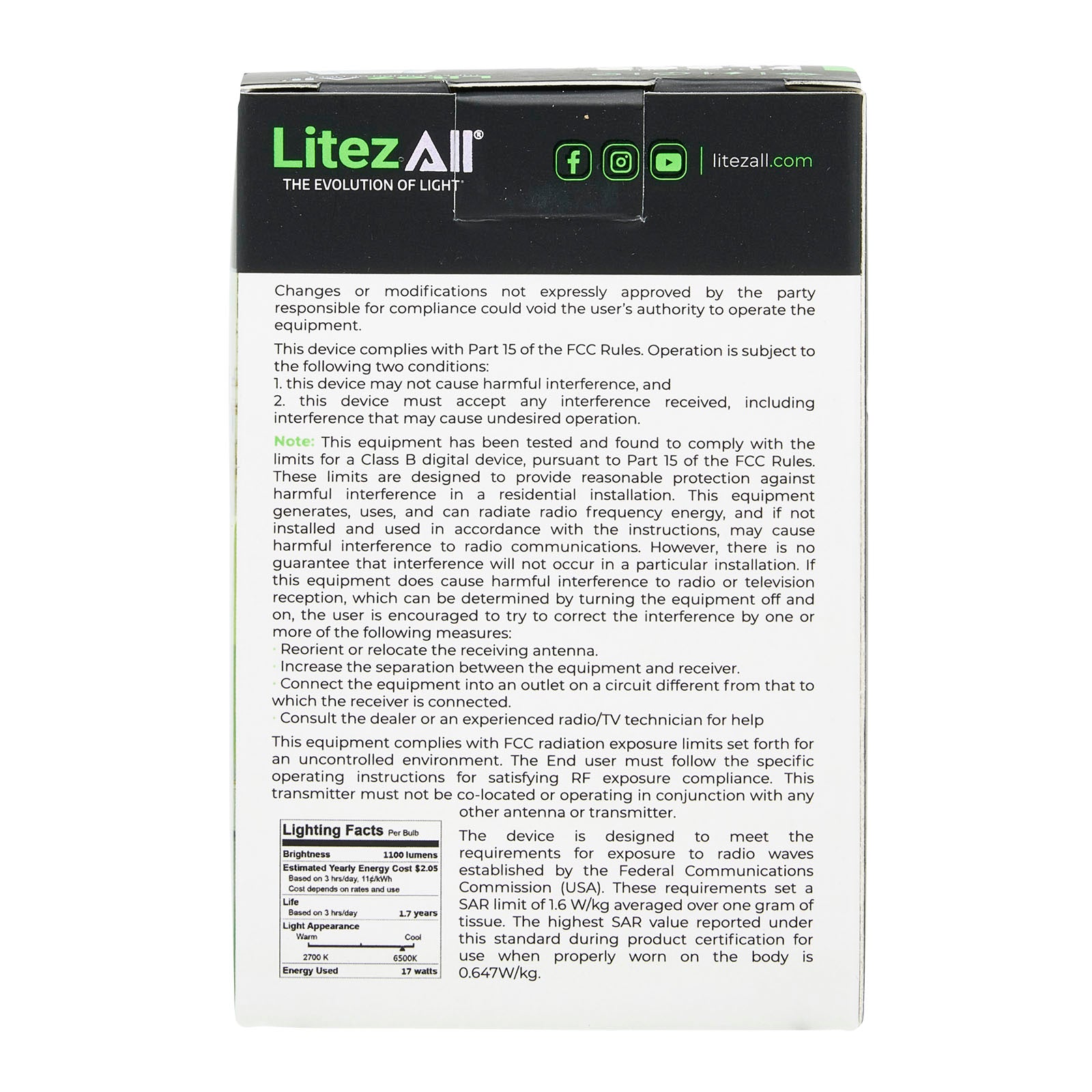 LitezAll A/C Powered 5 Bulb Folding Light - LitezAll - Wireless Lighting Solutions - 22