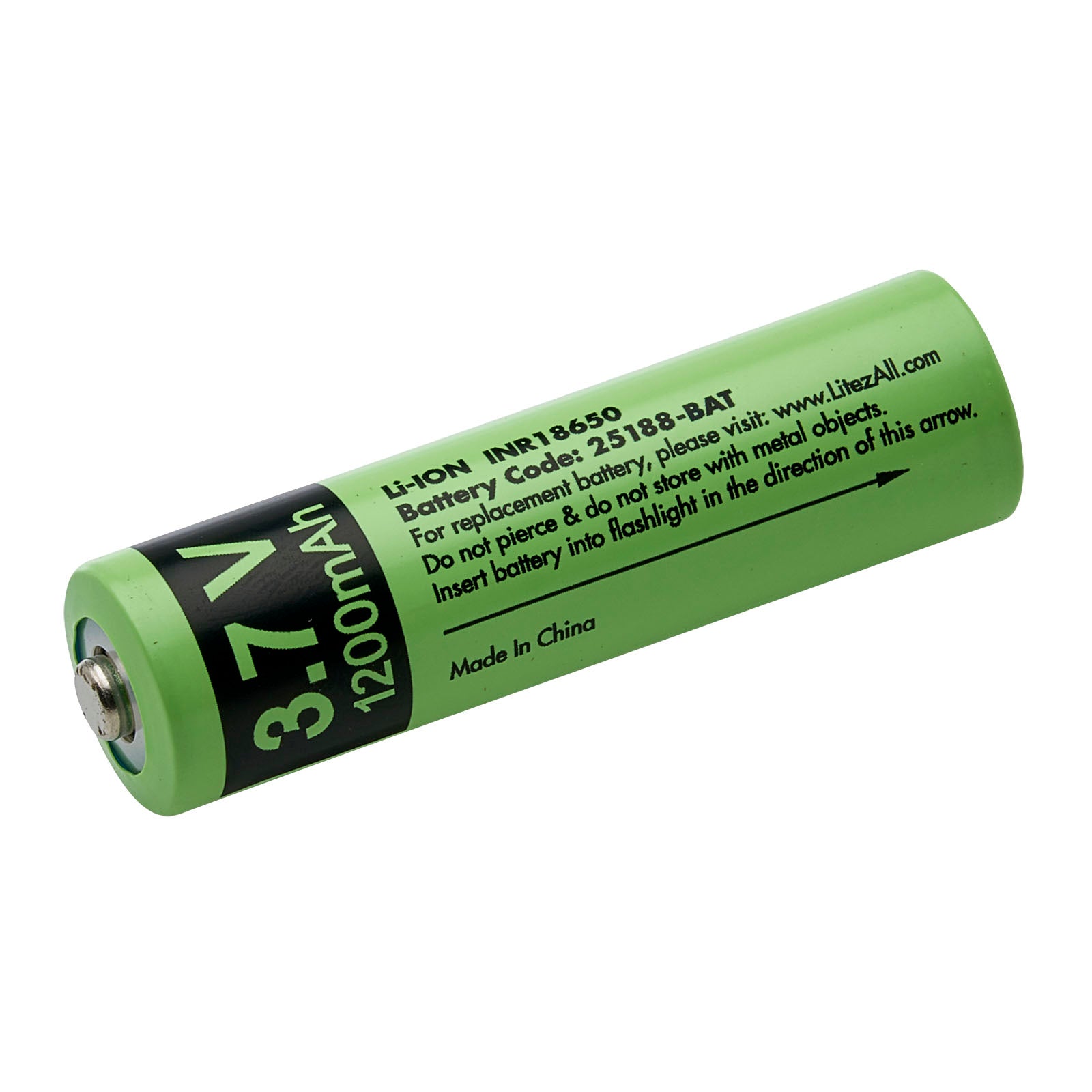 3.7 rechargeable lithium battery in flashlight Replacement Battery for LA-1.3KHL-3/6 LitezAll Rechargeable Headlamp