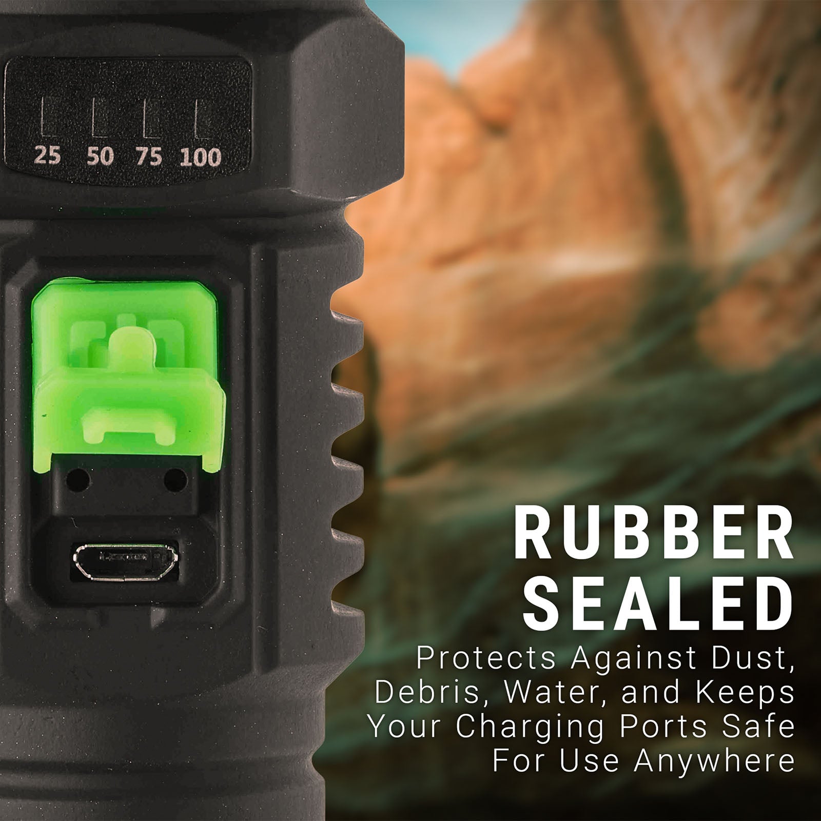 LitezAll Rechargeable Ultac Ultra Lite Soft Touch Flashlight