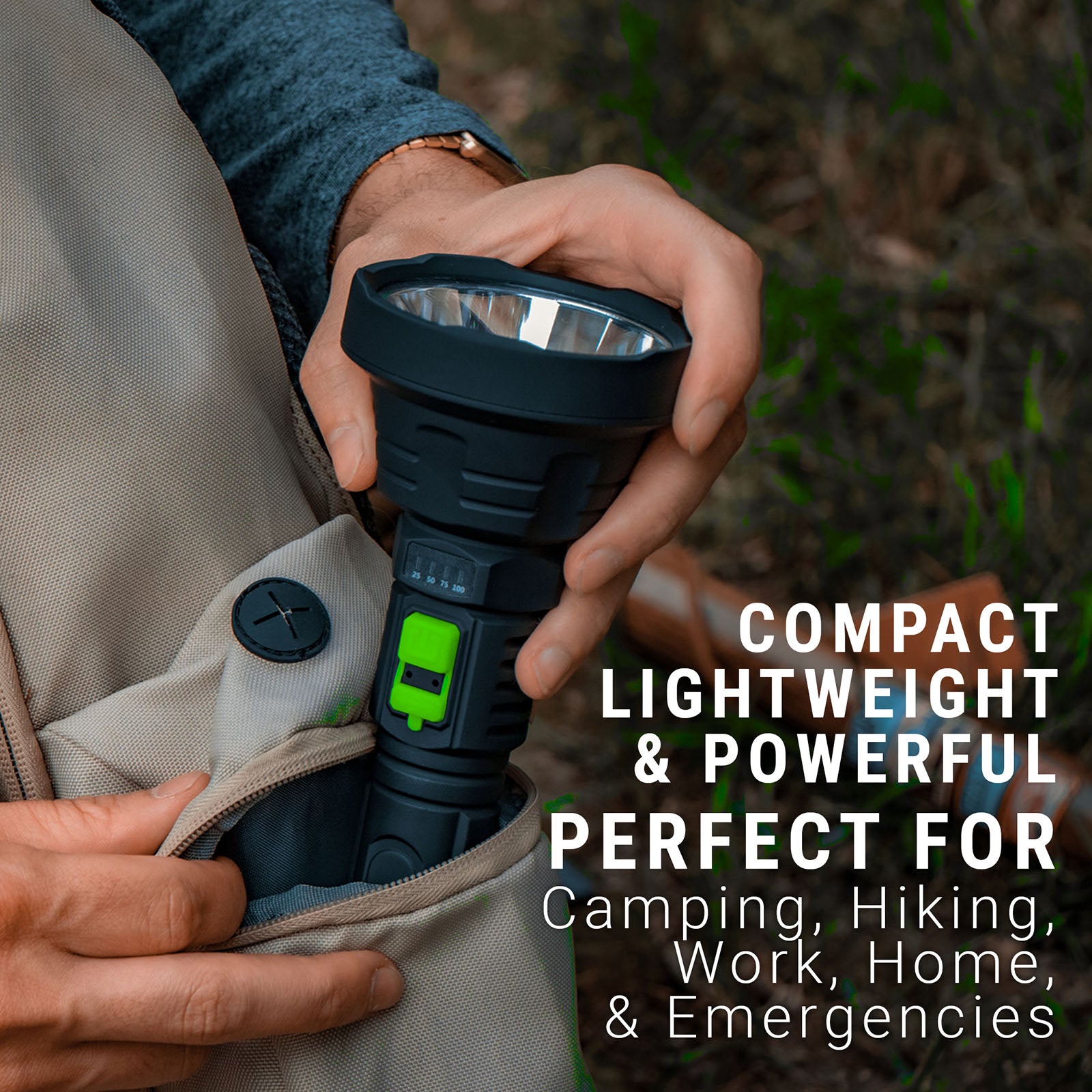 LitezAll Rechargeable Ultac Ultra Lite Soft Touch Flashlight