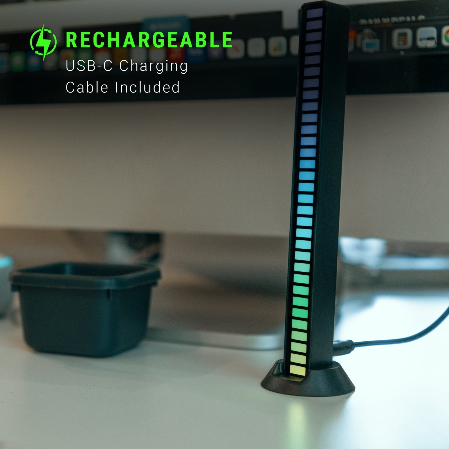 LitezAll® Rechargeable Sound Activated Color Changing Light Bar - LitezAll - Home Accents - 7