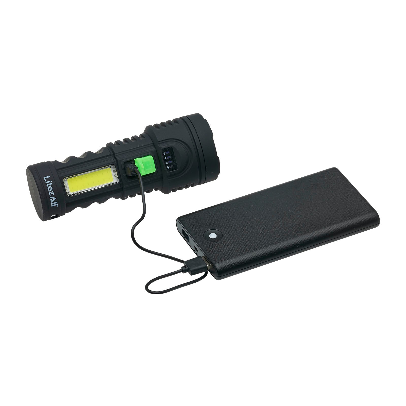 LitezAll Rechargeable Flashlight and Headlamp Combo Pack