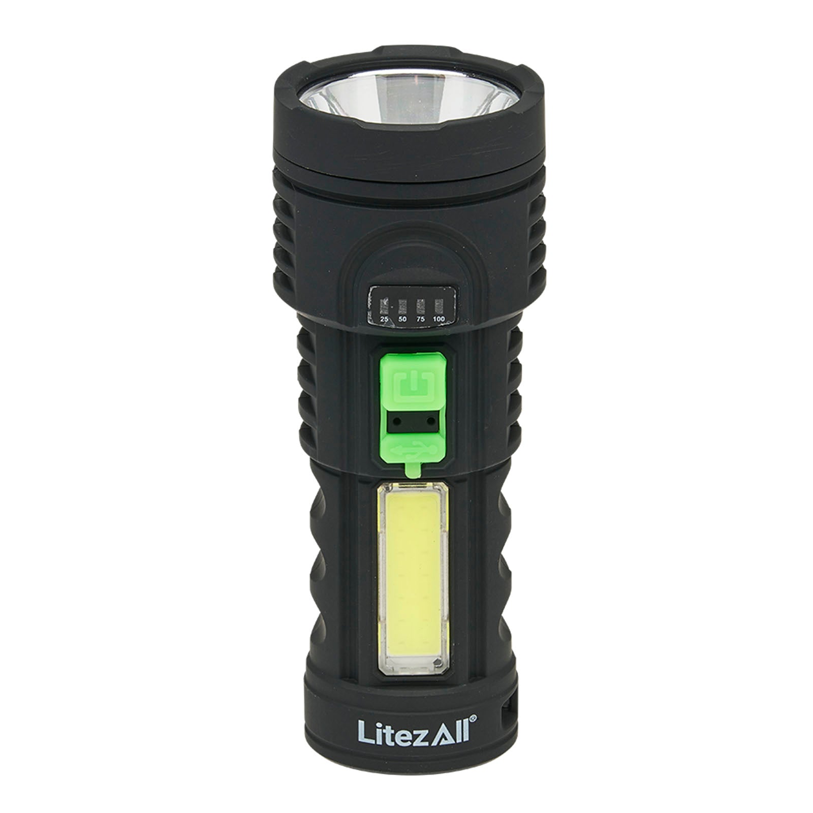 LitezAll Rechargeable Flashlight and Headlamp Combo Pack