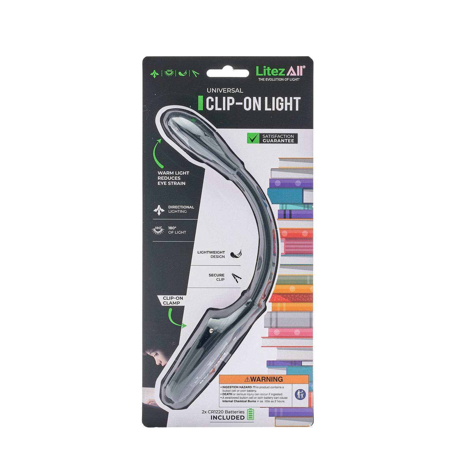 LitezAll Clip On Adjustable LED Book Light - LitezAll - 18