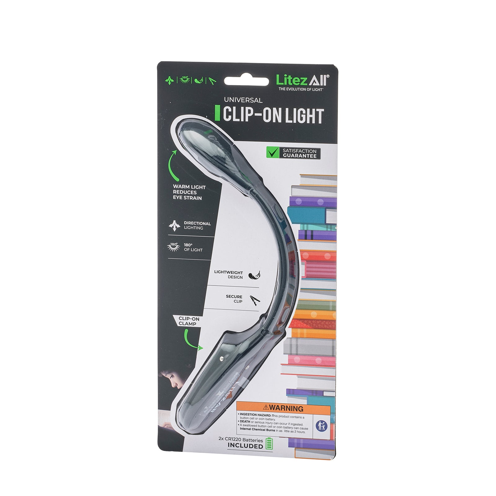 LitezAll Clip On Adjustable LED Book Light - LitezAll - 21