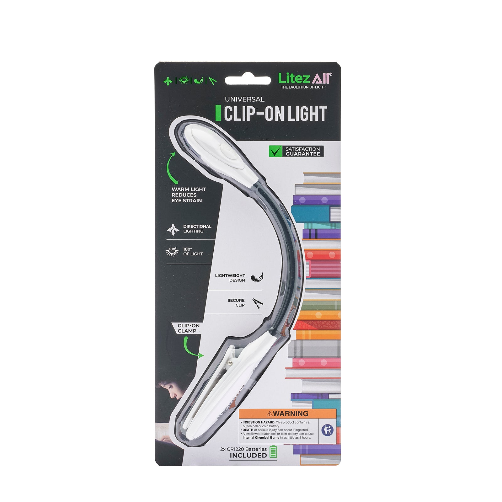 LitezAll Clip On Adjustable LED Book Light - LitezAll - 23