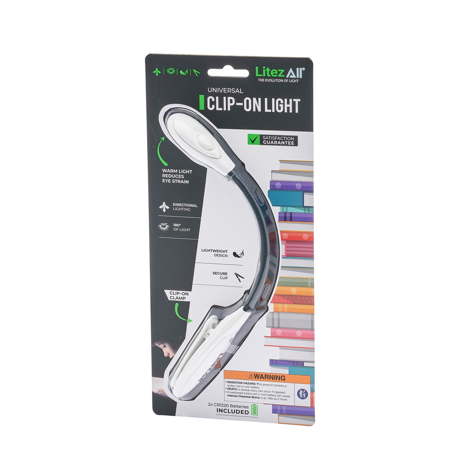 LitezAll Clip On Adjustable LED Book Light - LitezAll - 26