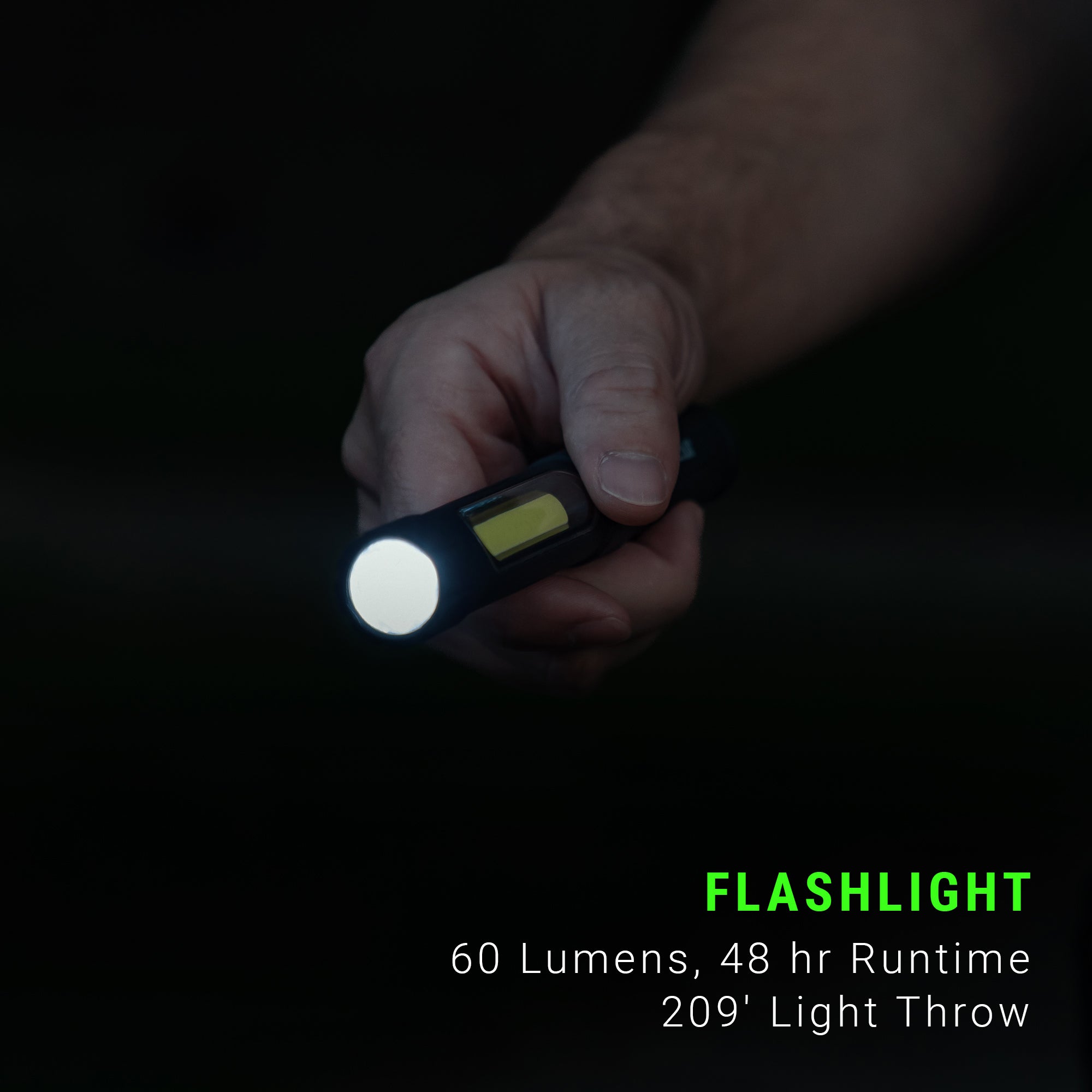 LitezAll® 100 Lumen Task Light with Flashlight