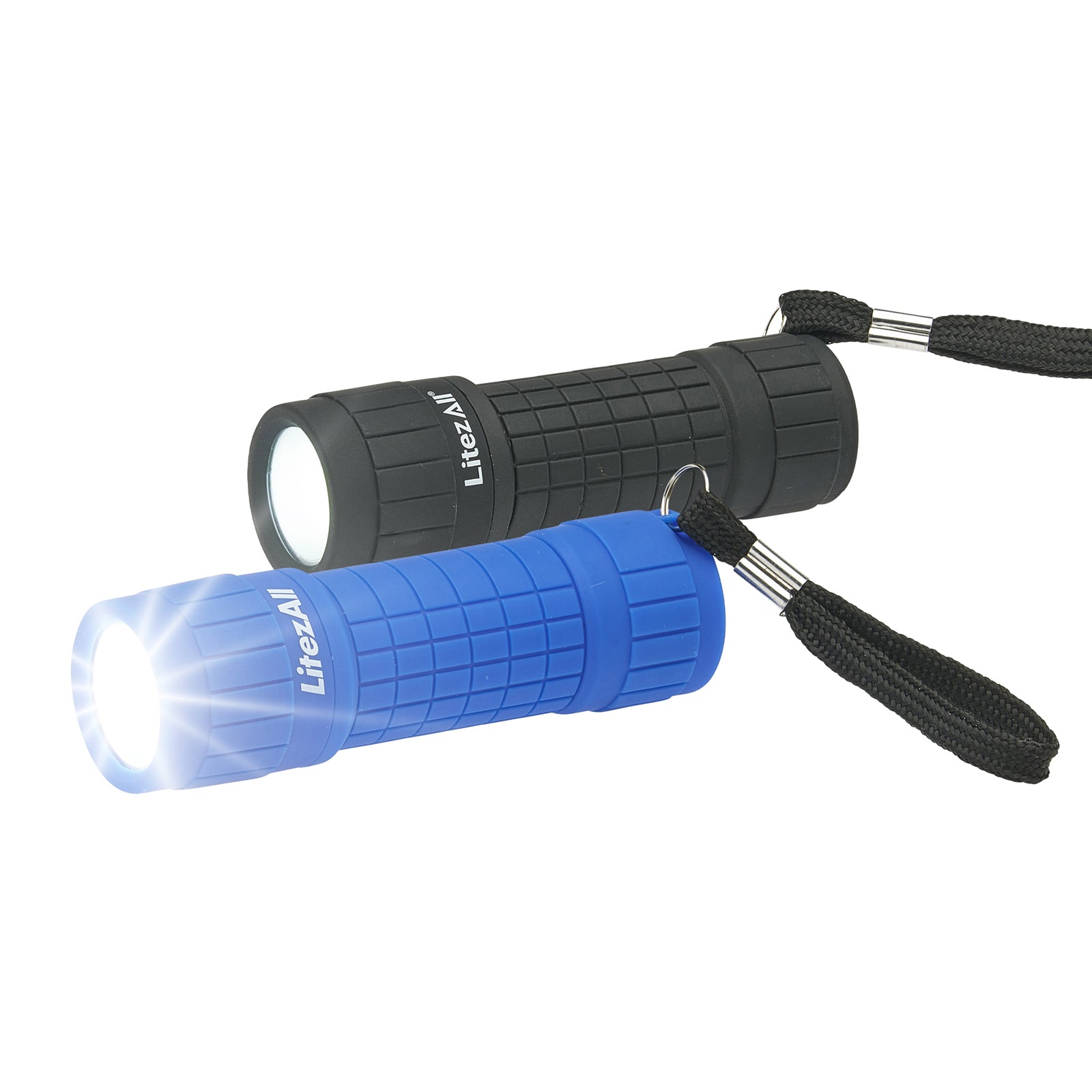 LitezAll Rubber Coated Pocket Flashlight 2 Pack - LitezAll