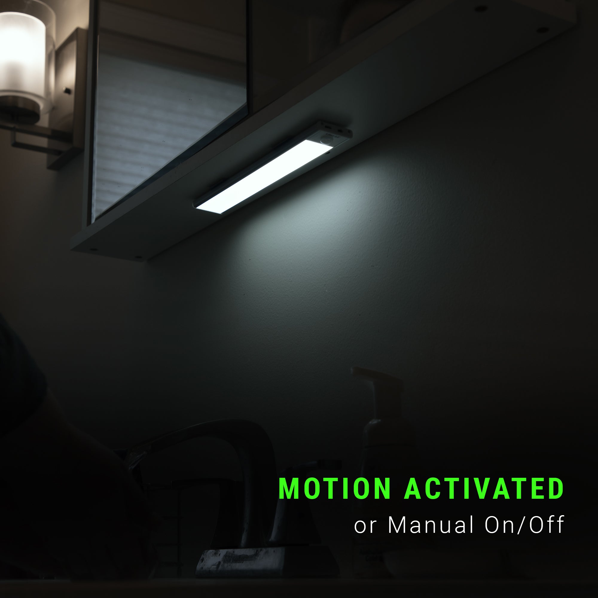 LitezAll® Razor® Slim Rechargeable Motion Activated Light Bar