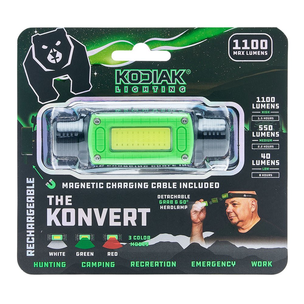 Kodiak® Konvert 1000 Lumen Rechargeable Headlamp with Magnetic Charging - LitezAll - 40