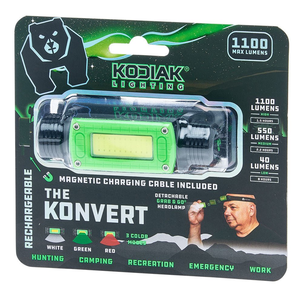 Kodiak® Konvert 1000 Lumen Rechargeable Headlamp with Magnetic Charging - LitezAll - 43