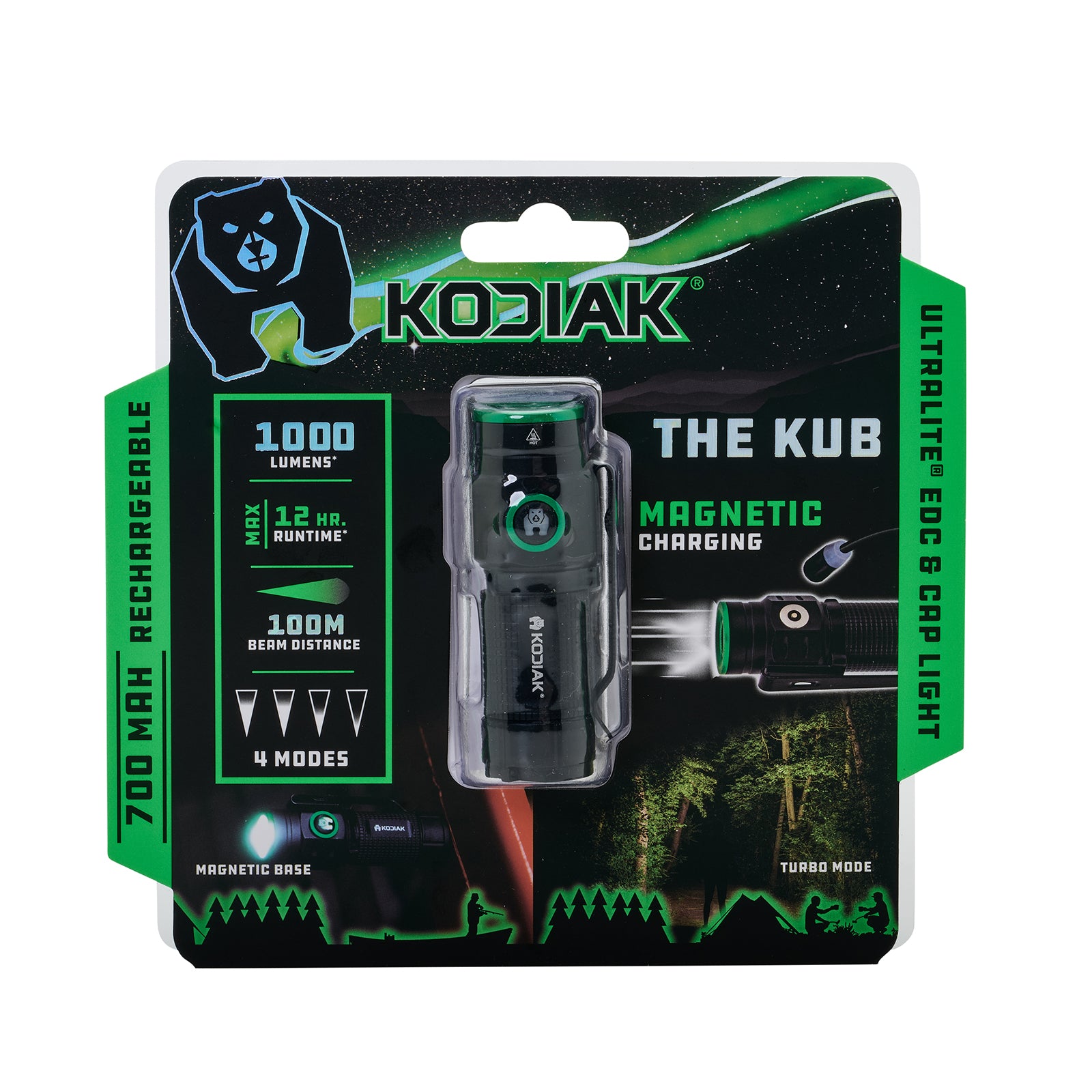 Kodiak® KUB Rechargeable Compact Flashlight 1000 Lumens - LitezAll - Tactical Flashlights - 31