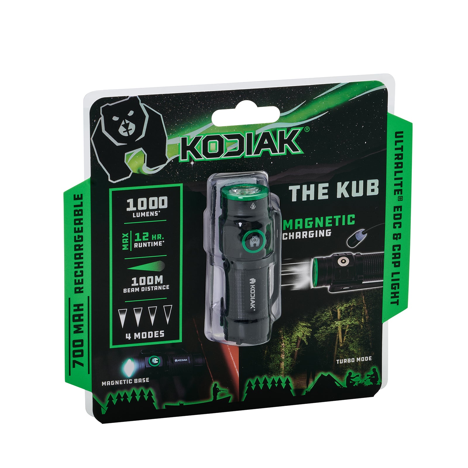 Kodiak® KUB Rechargeable Compact Flashlight 1000 Lumens - LitezAll