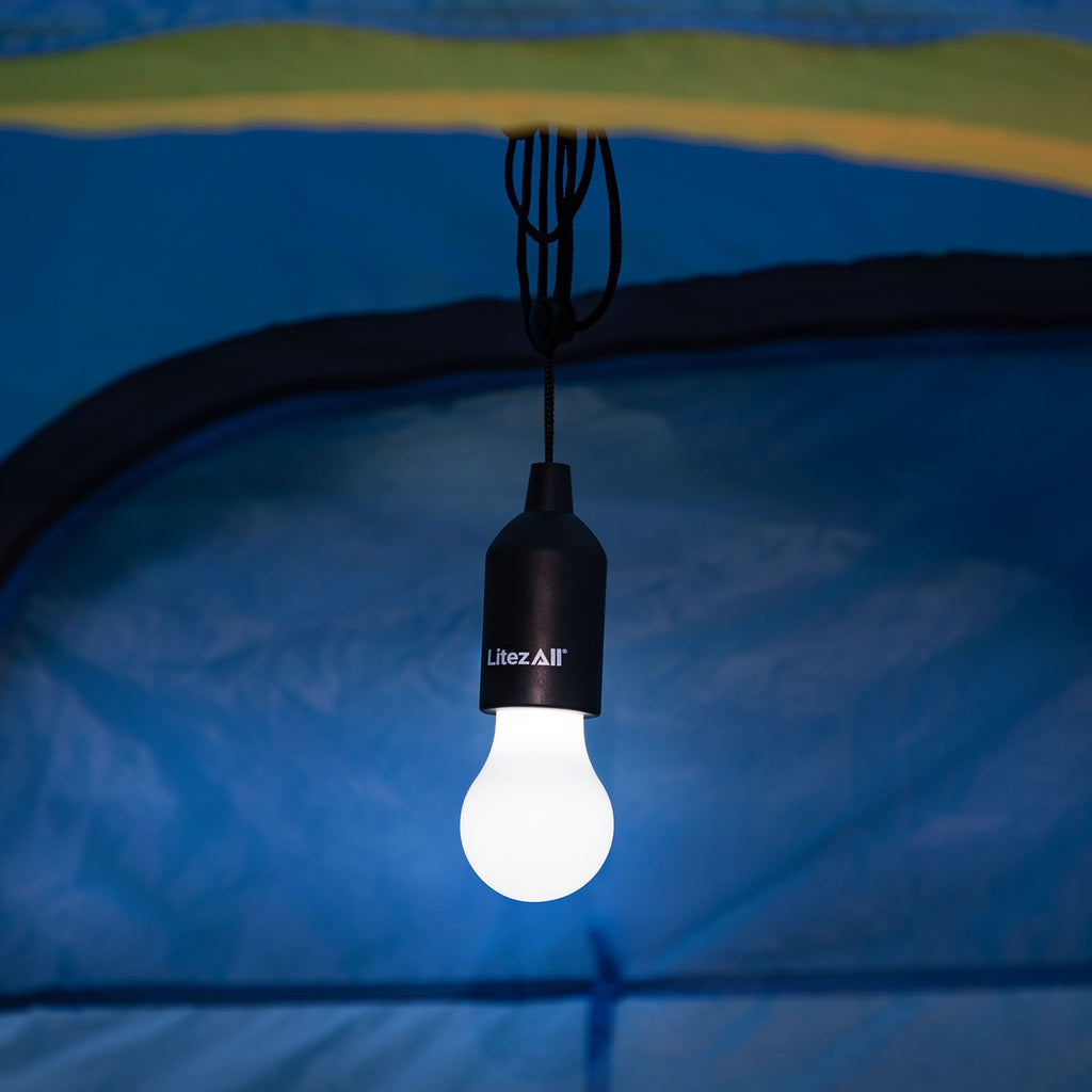 LitezAll Pull String Battery Operated Light Bulb - LitezAll