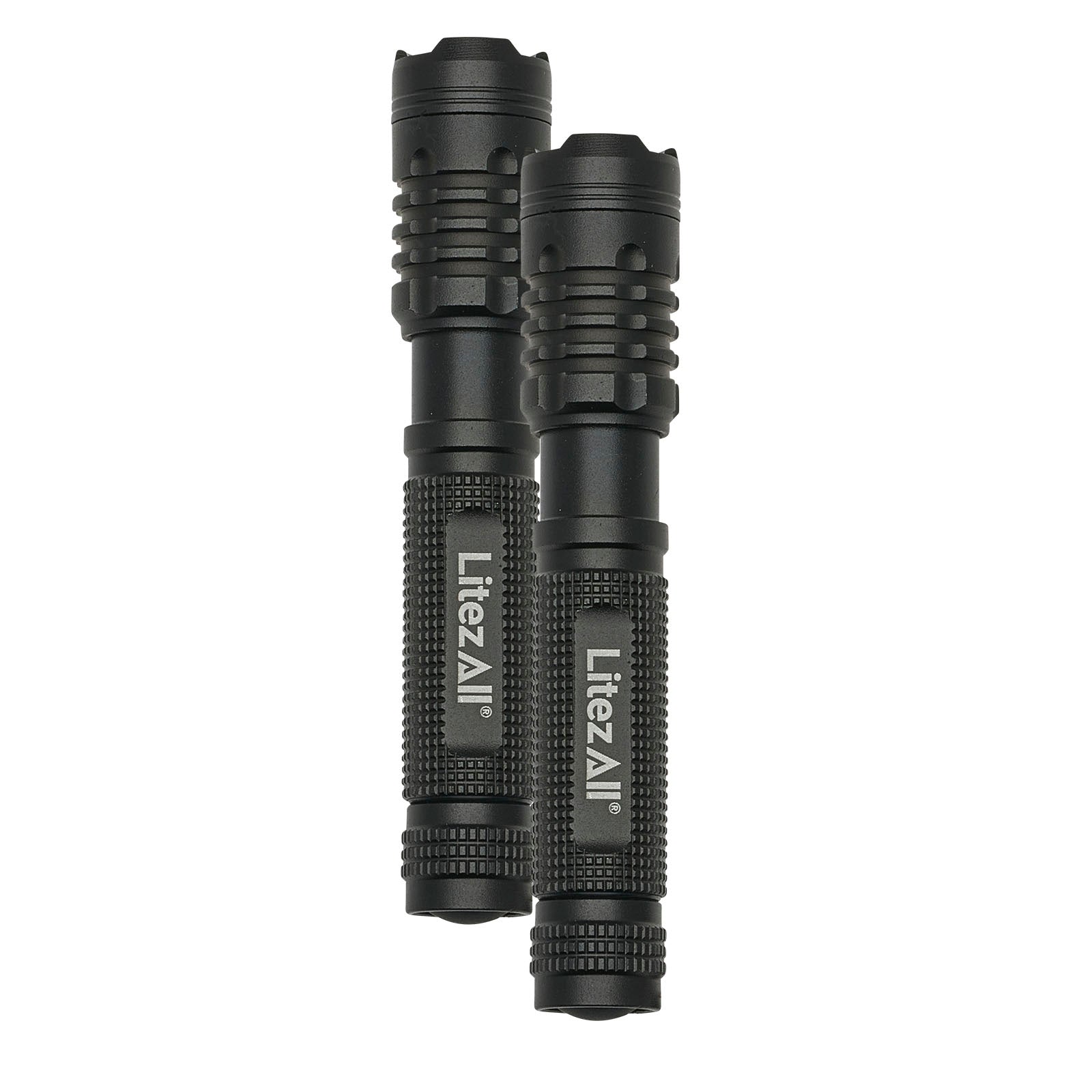 LitezAll 120 Lumen Compact Tactical Flashlight 2 Pack - LitezAll