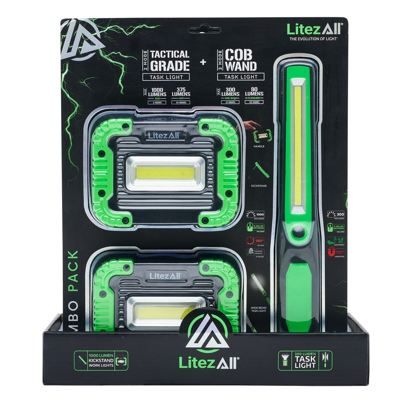 LitezAll Work Lights and Cob Wand Combo - LitezAll - 9