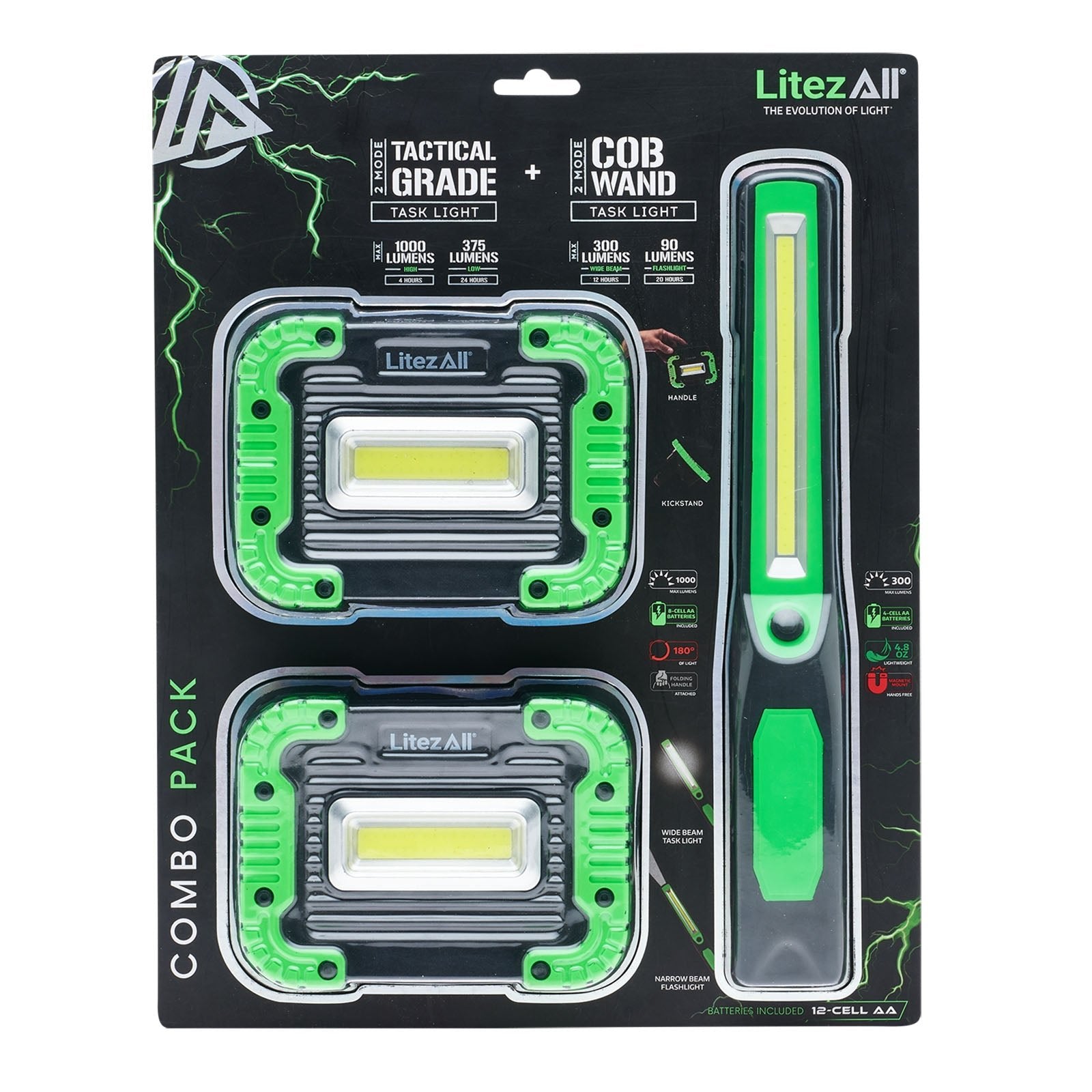 LitezAll Work Lights and Cob Wand Combo - LitezAll - 16