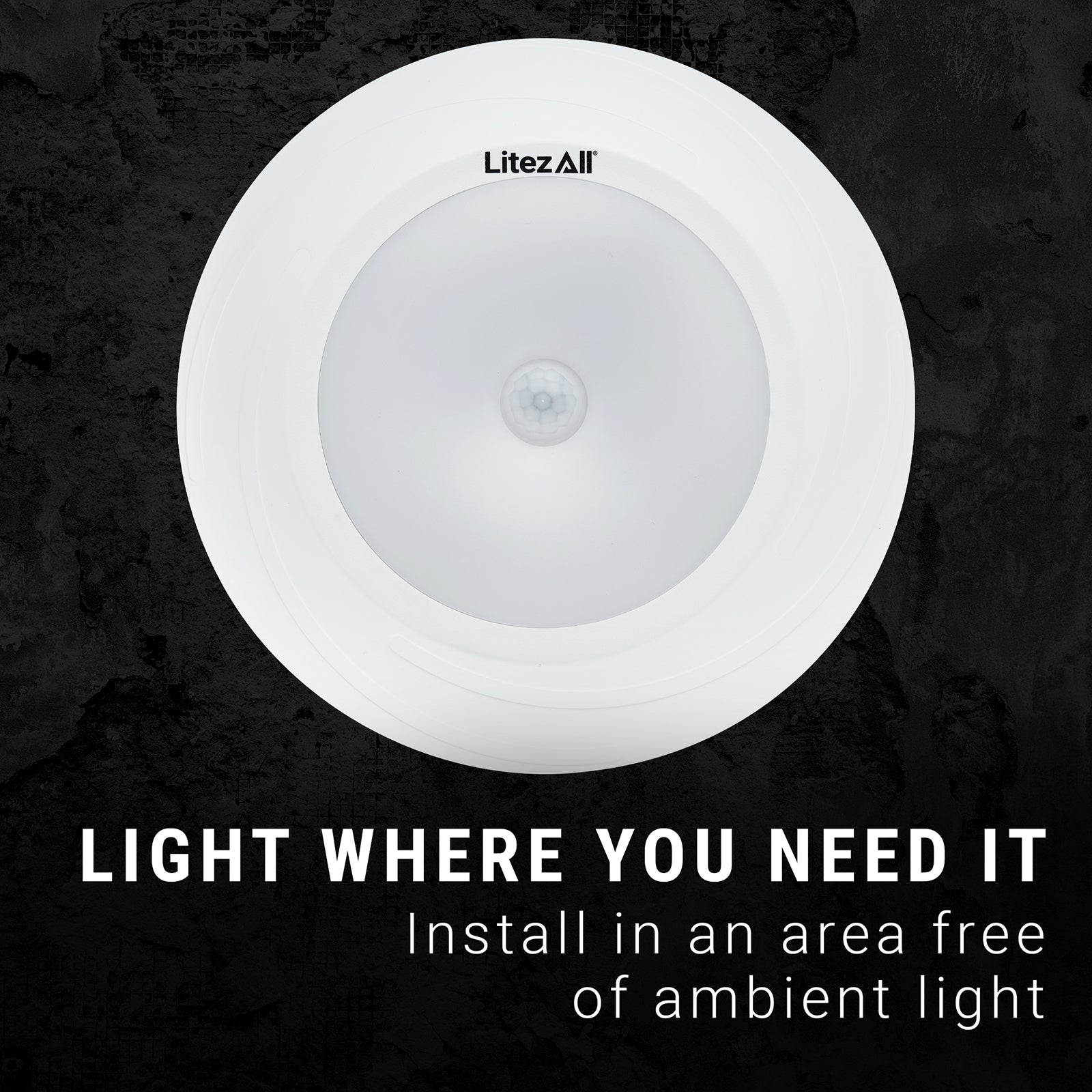 LitezAll® Motion Activated Area Light Battery Powered - LitezAll - Home Accents - 4