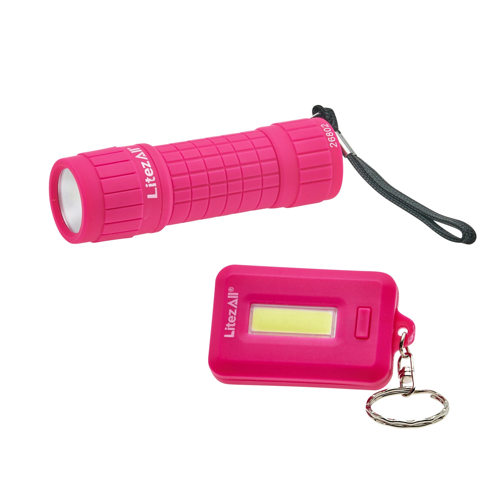 LitezAll Breast Cancer Awareness Combo Flashlight and Keychain Light