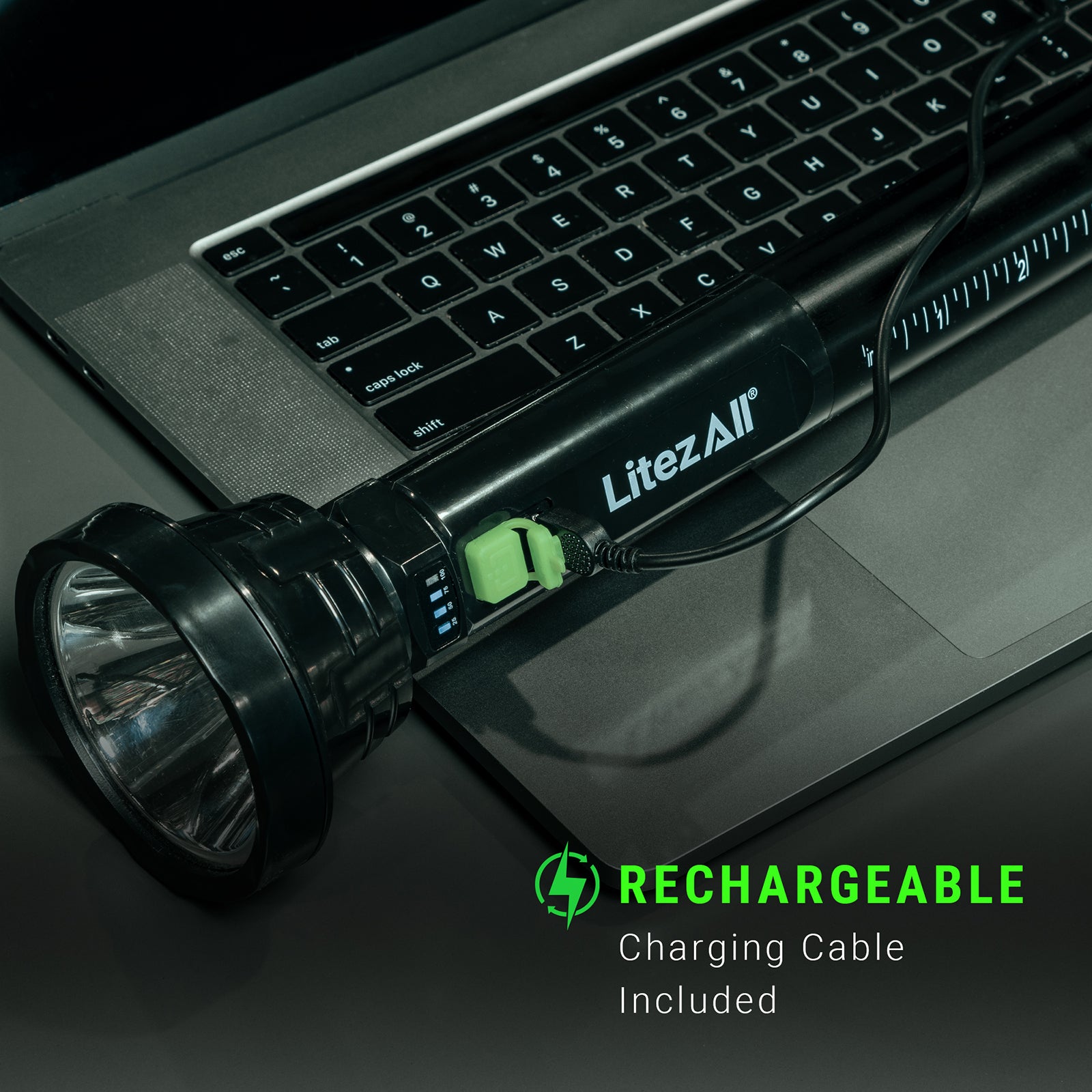 LitezAll Bigger Better Brighter Rechargeable Flashlight