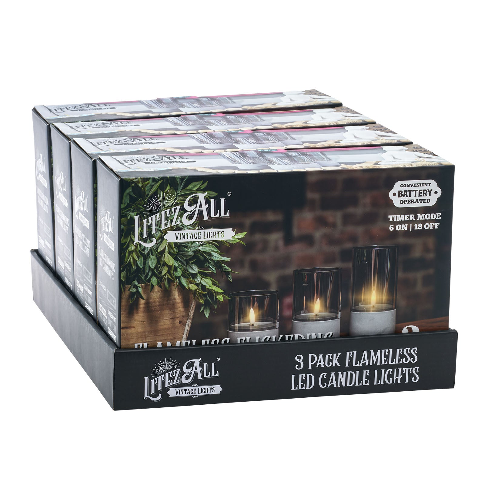 LitezAll® Battery Operated Candle 3 Pack - LitezAll - Home Accents - 21