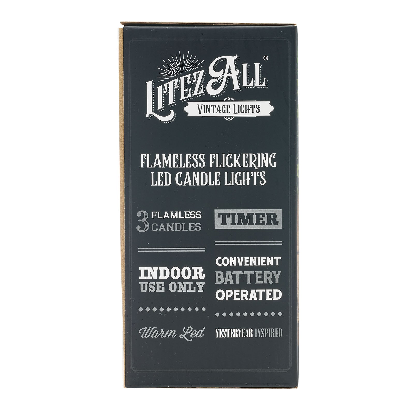 LitezAll Battery Operated Candle 3 Pack