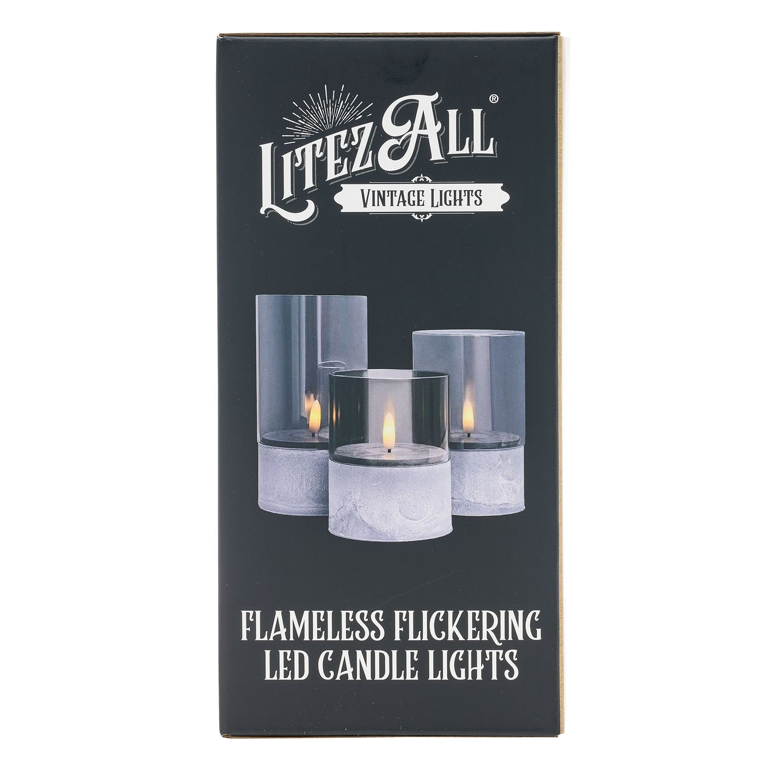 LitezAll Battery Operated Candle 3 Pack