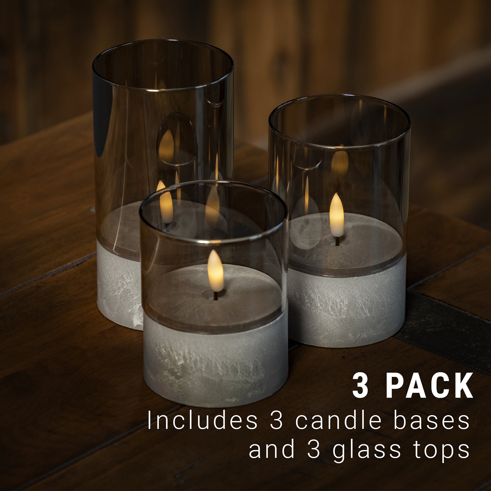 LitezAll® Battery Operated Candle 3 Pack - LitezAll - Home Accents - 4