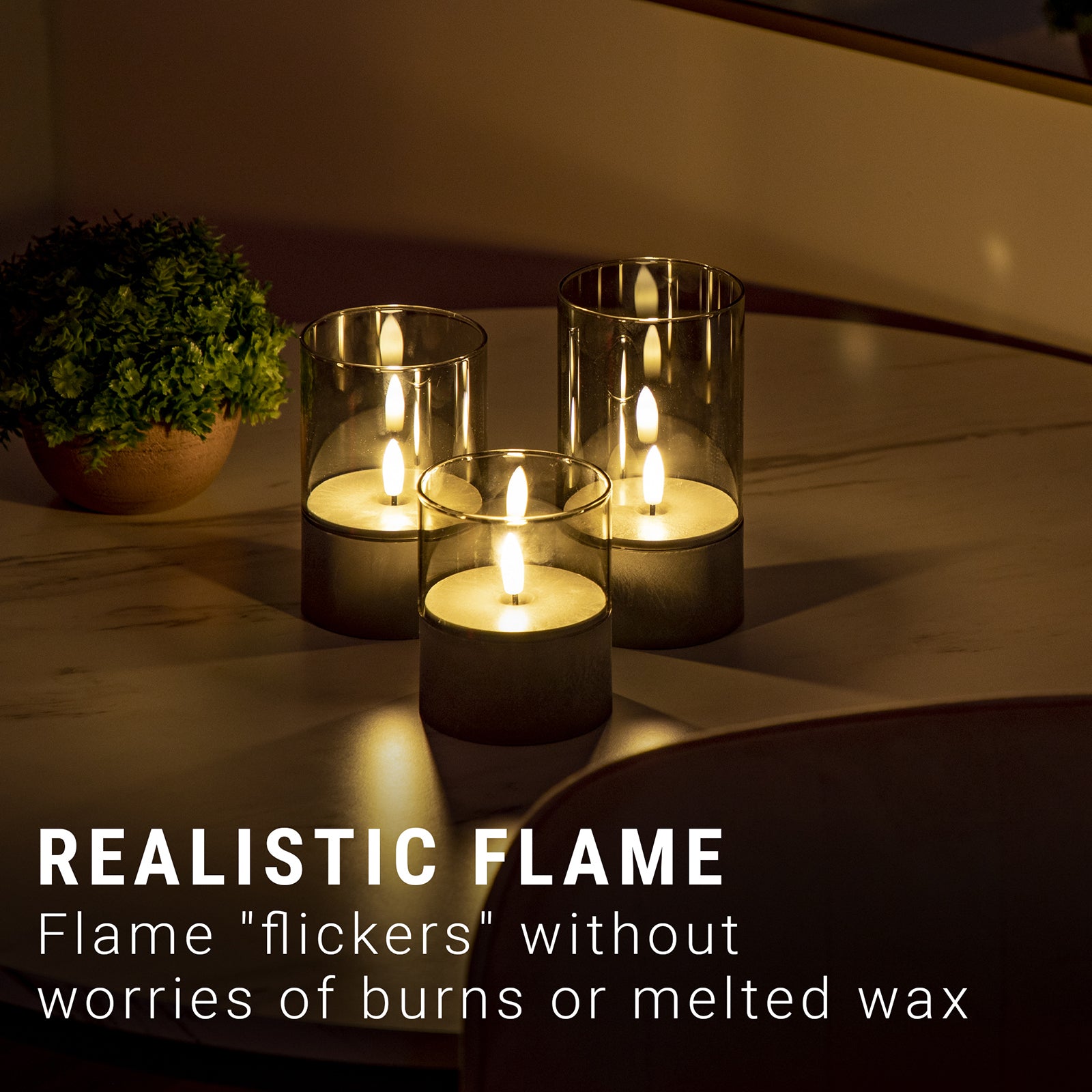 LitezAll® Battery Operated Candle 3 Pack - LitezAll - Home Accents - 3