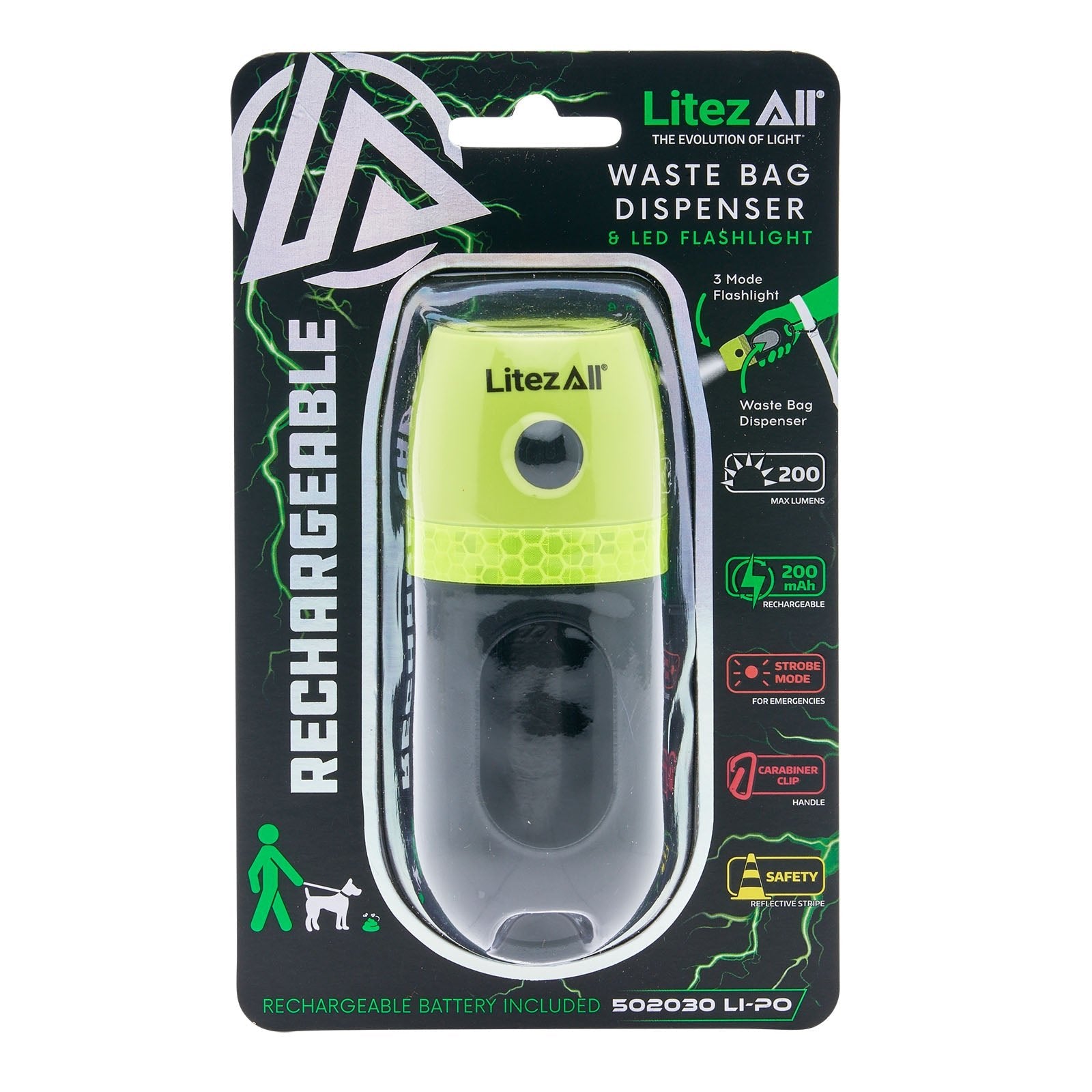 LitezAll Doggy Pooh Bag Rechargeable Light - LitezAll