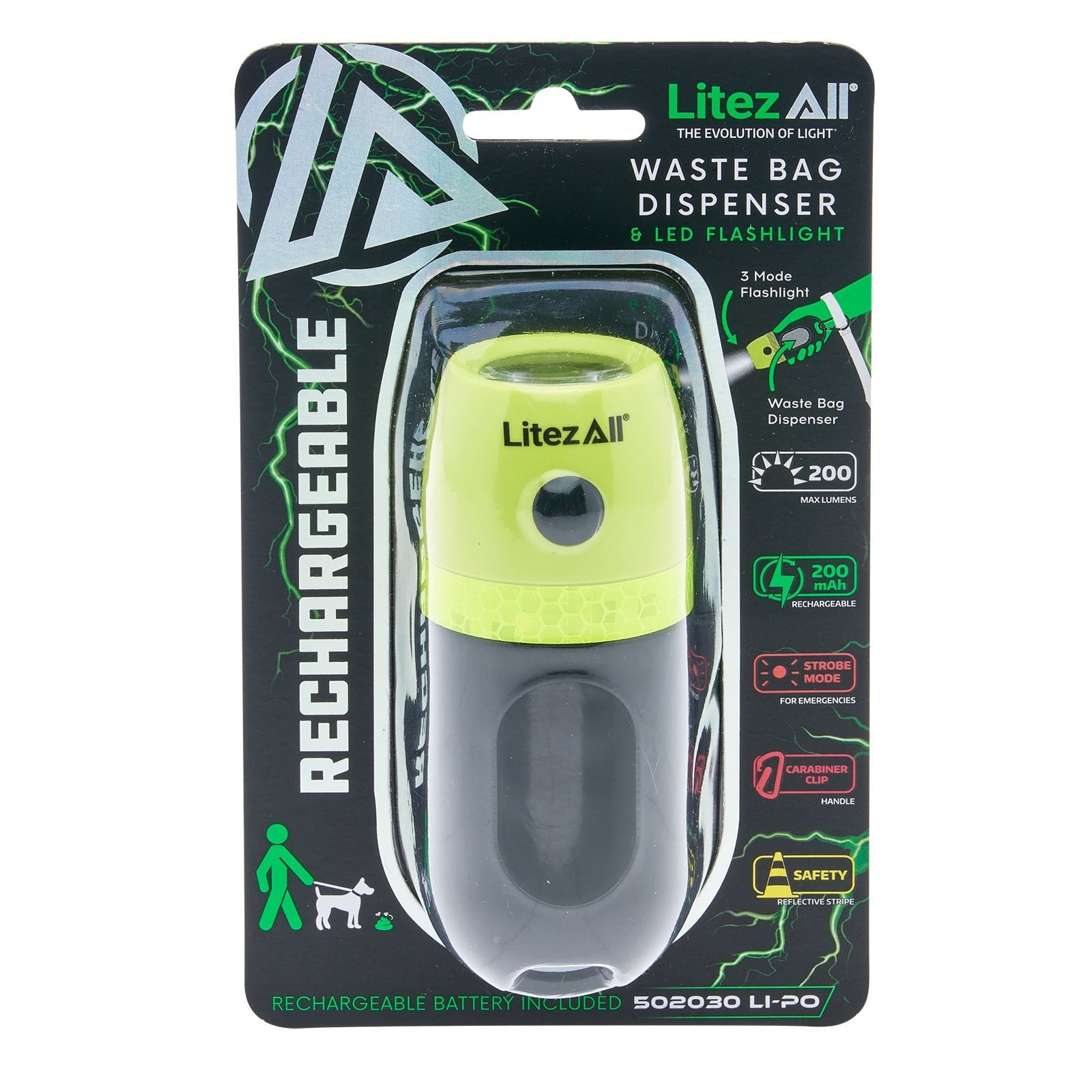 LitezAll Doggy Pooh Bag Rechargeable Light - LitezAll