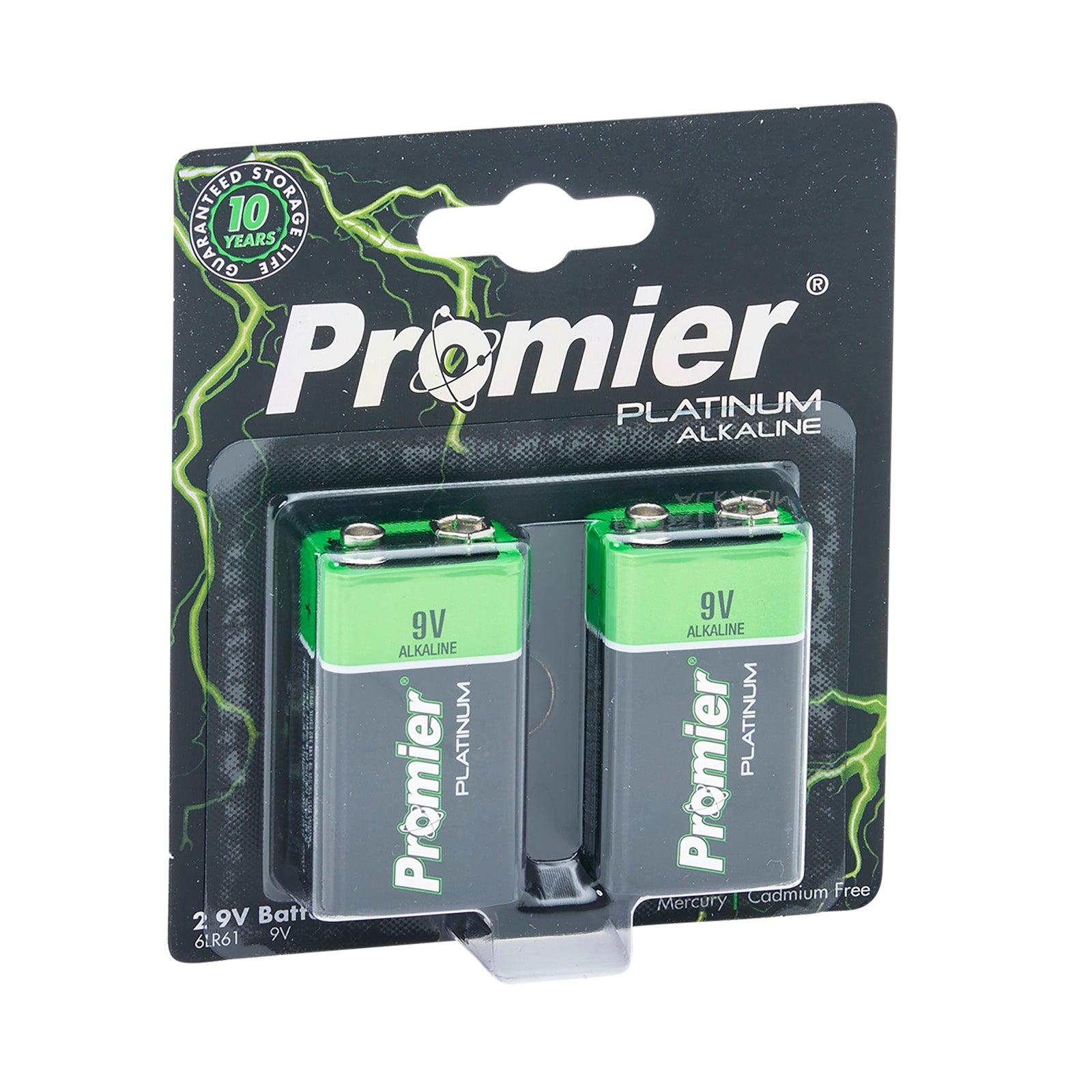 Promier® 9V Alkaline 2 Pack