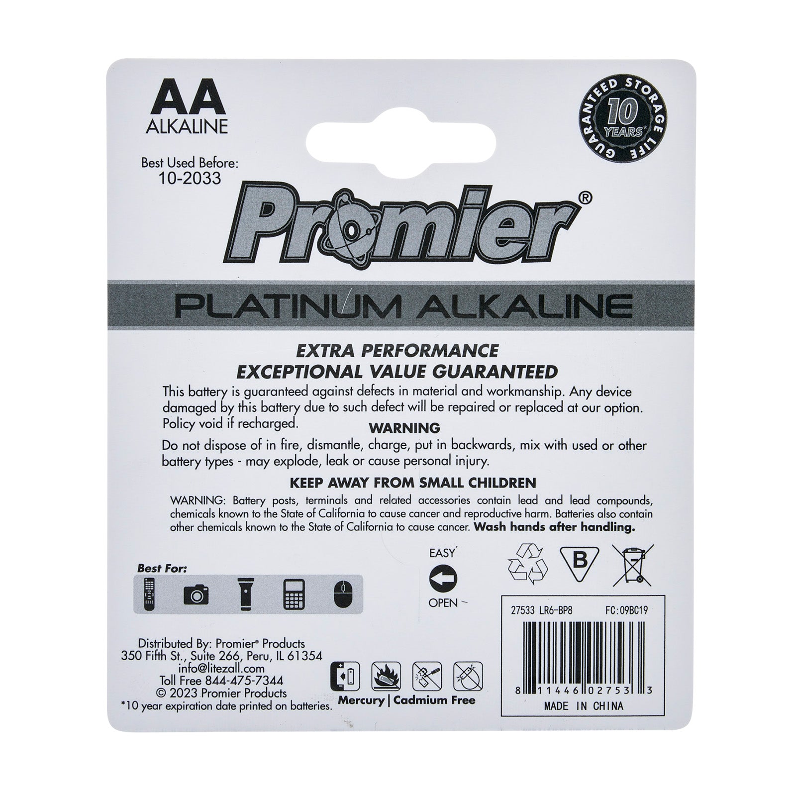 Promier® AA Alkaline 8 Pack